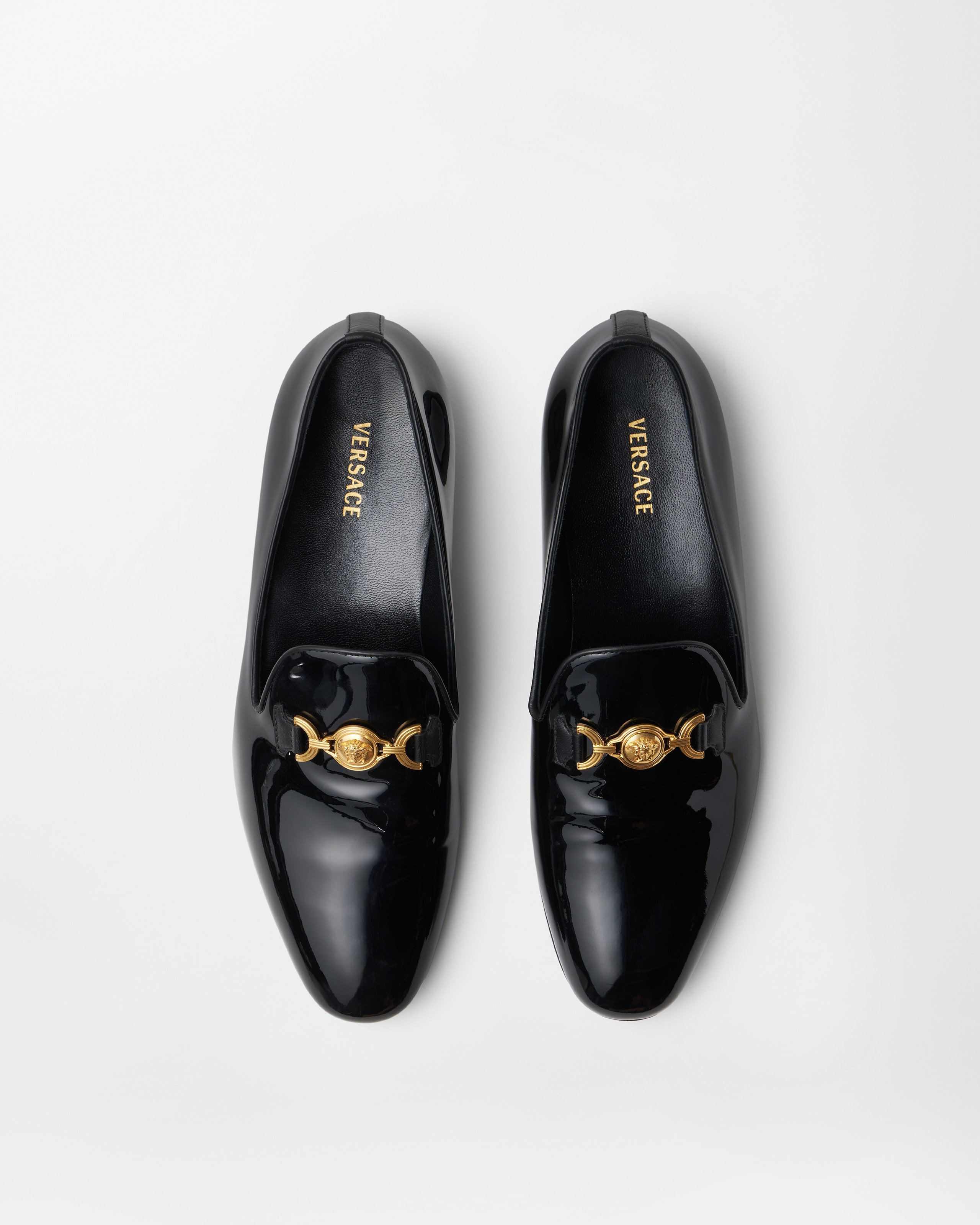 Versace Archive Leather Loafers Y2K BR Men's Designer Loafers