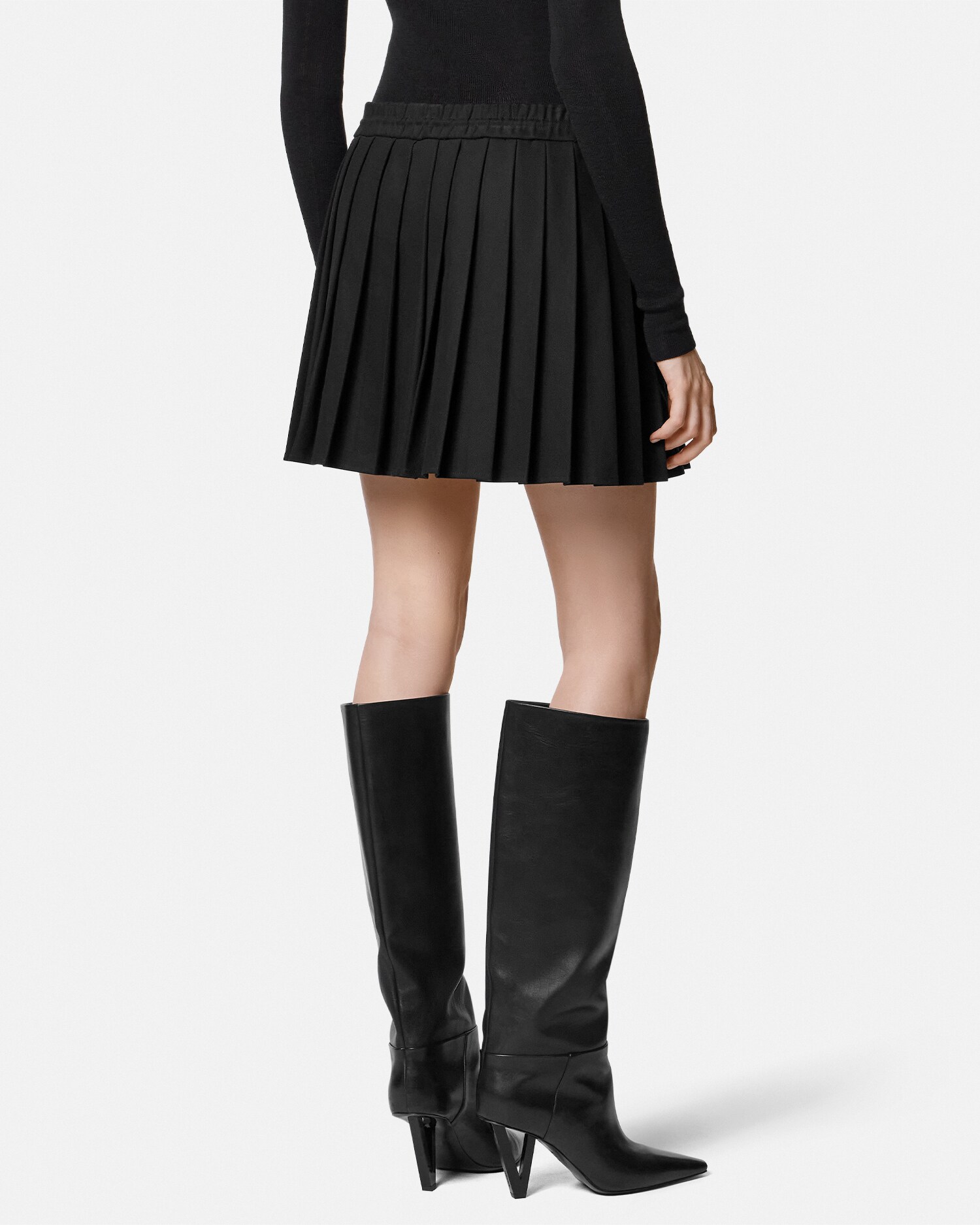 Pleated Mini Skirt