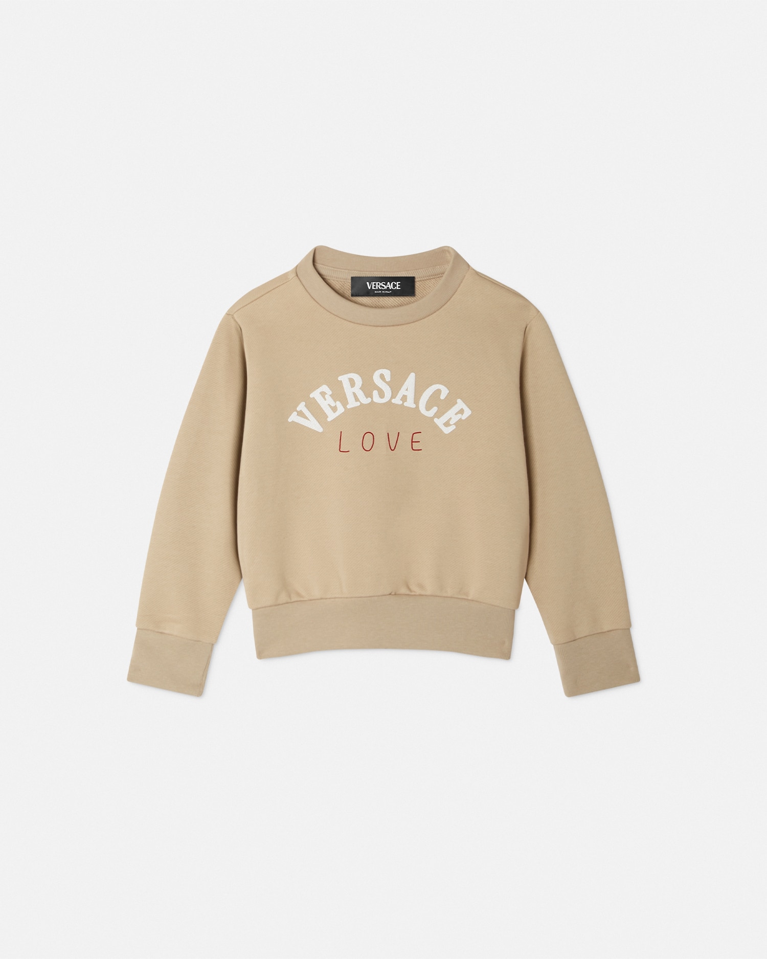 Versace Love Kids Sweatshirt In Brown