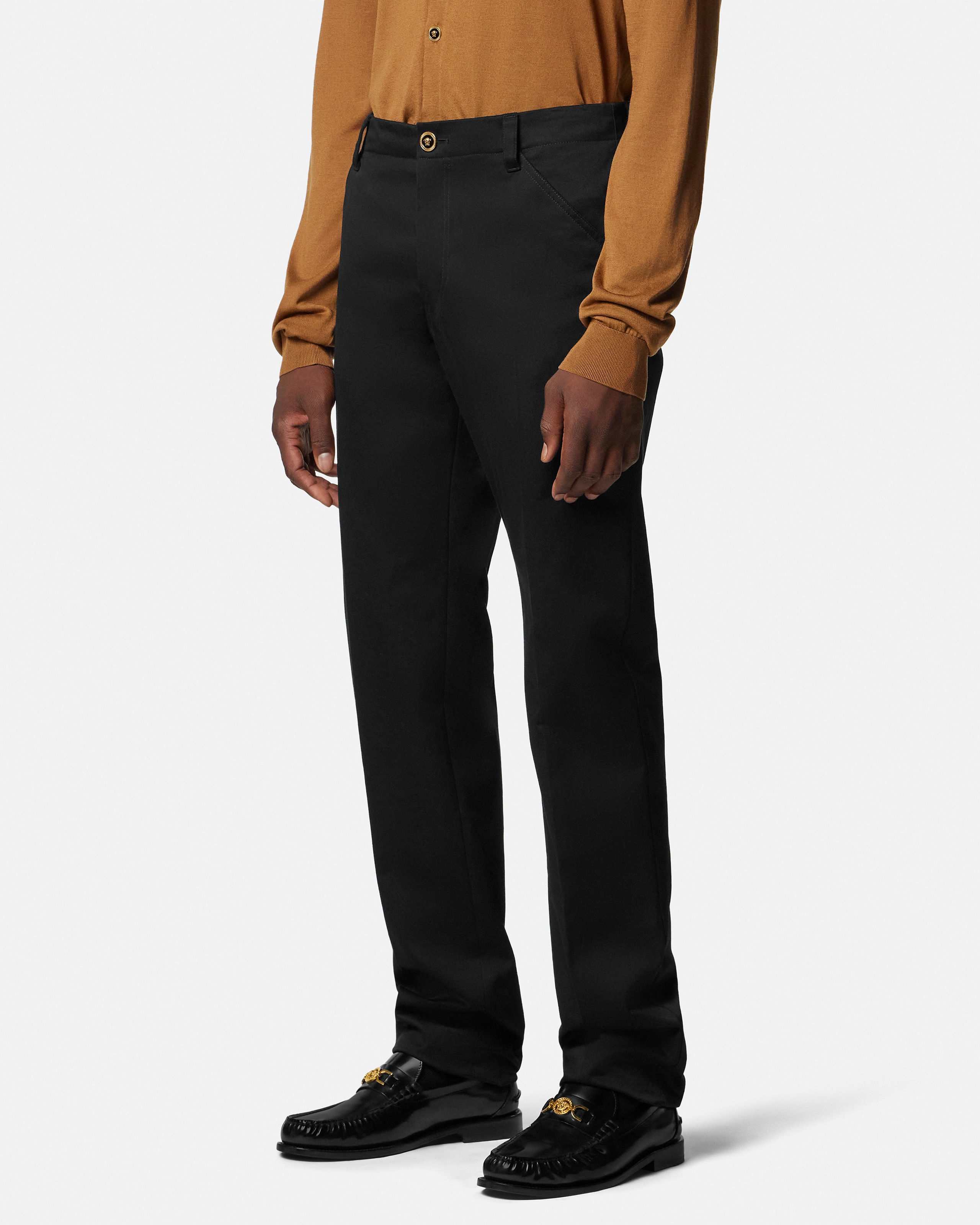 Cotton-Gabardine Chino Pants