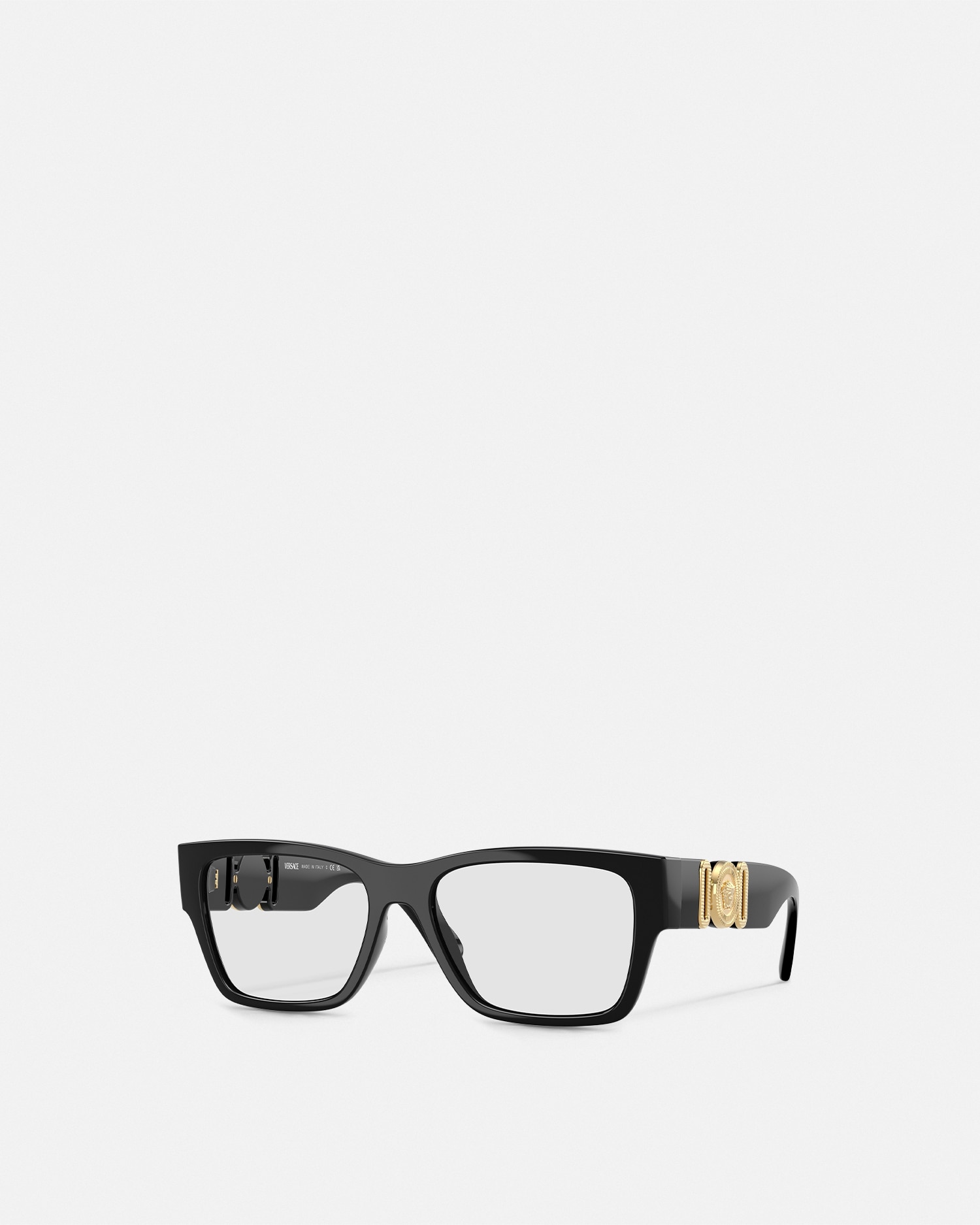 Versace Medusa Biggie Glasses In Black+gold