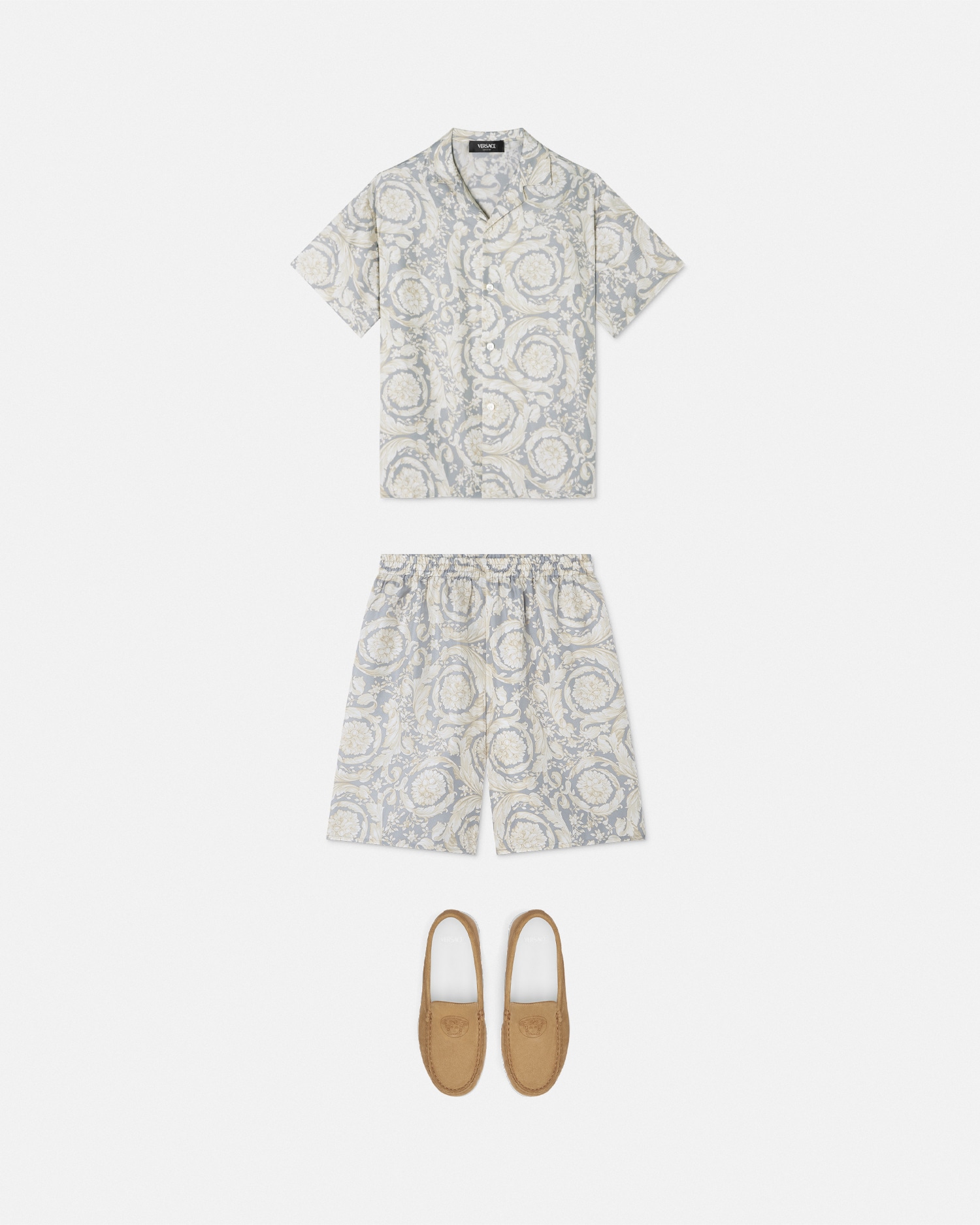 Barocco Kids Silk Bermuda Shorts