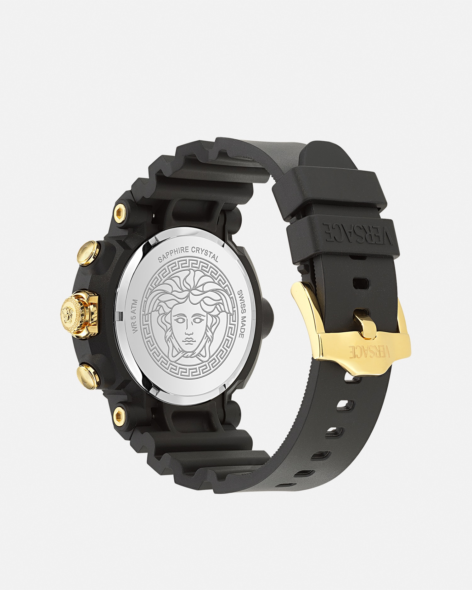 Versace Real Active Chrono 45mm In Black