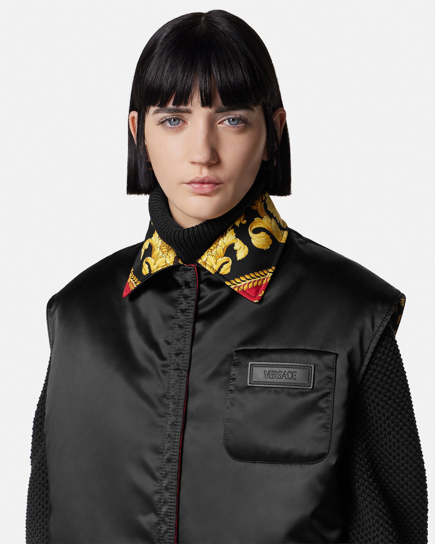 Barocco Silk Reversible Quilted Vest