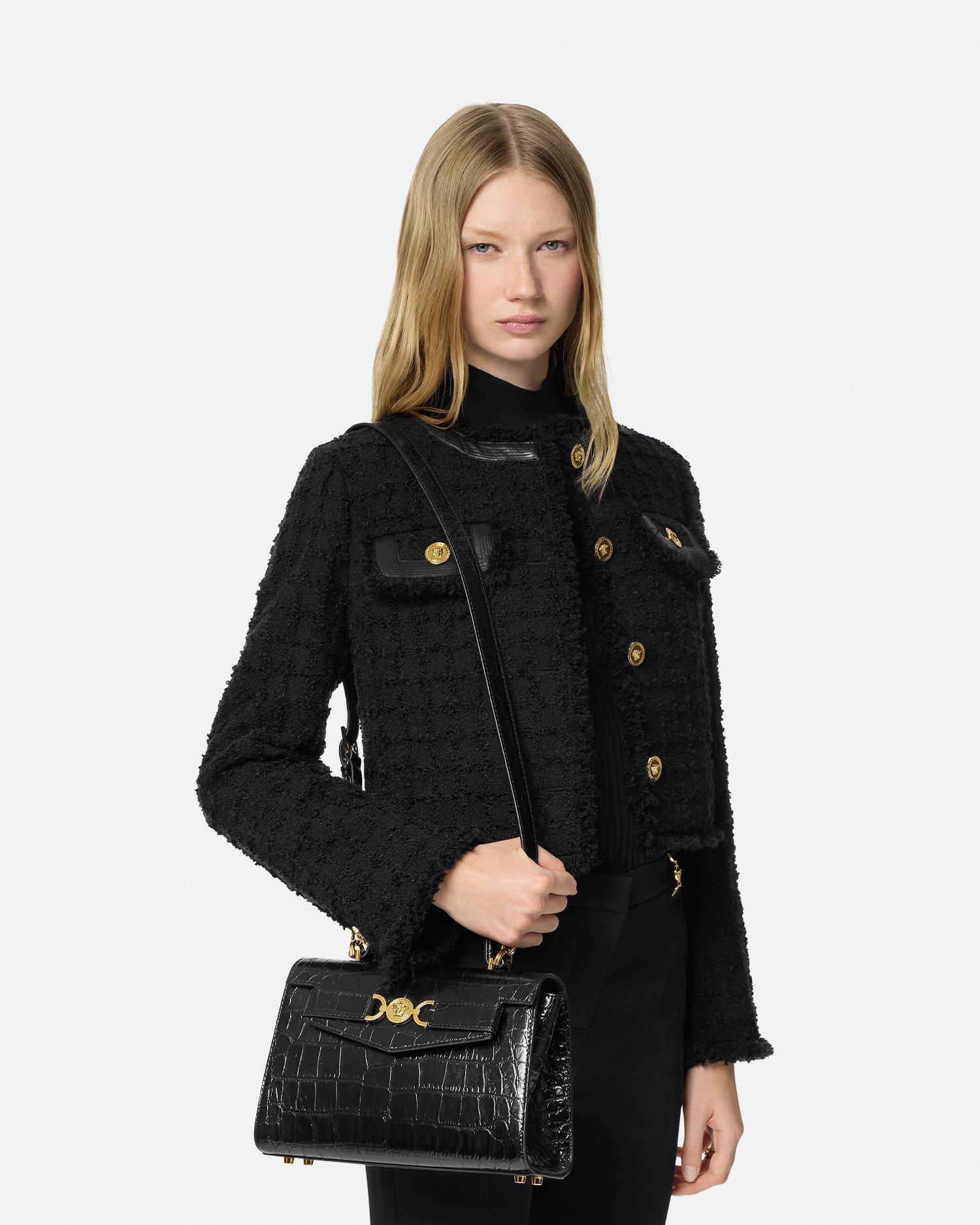 Medusa '95 Croc-Effect Top-Handle