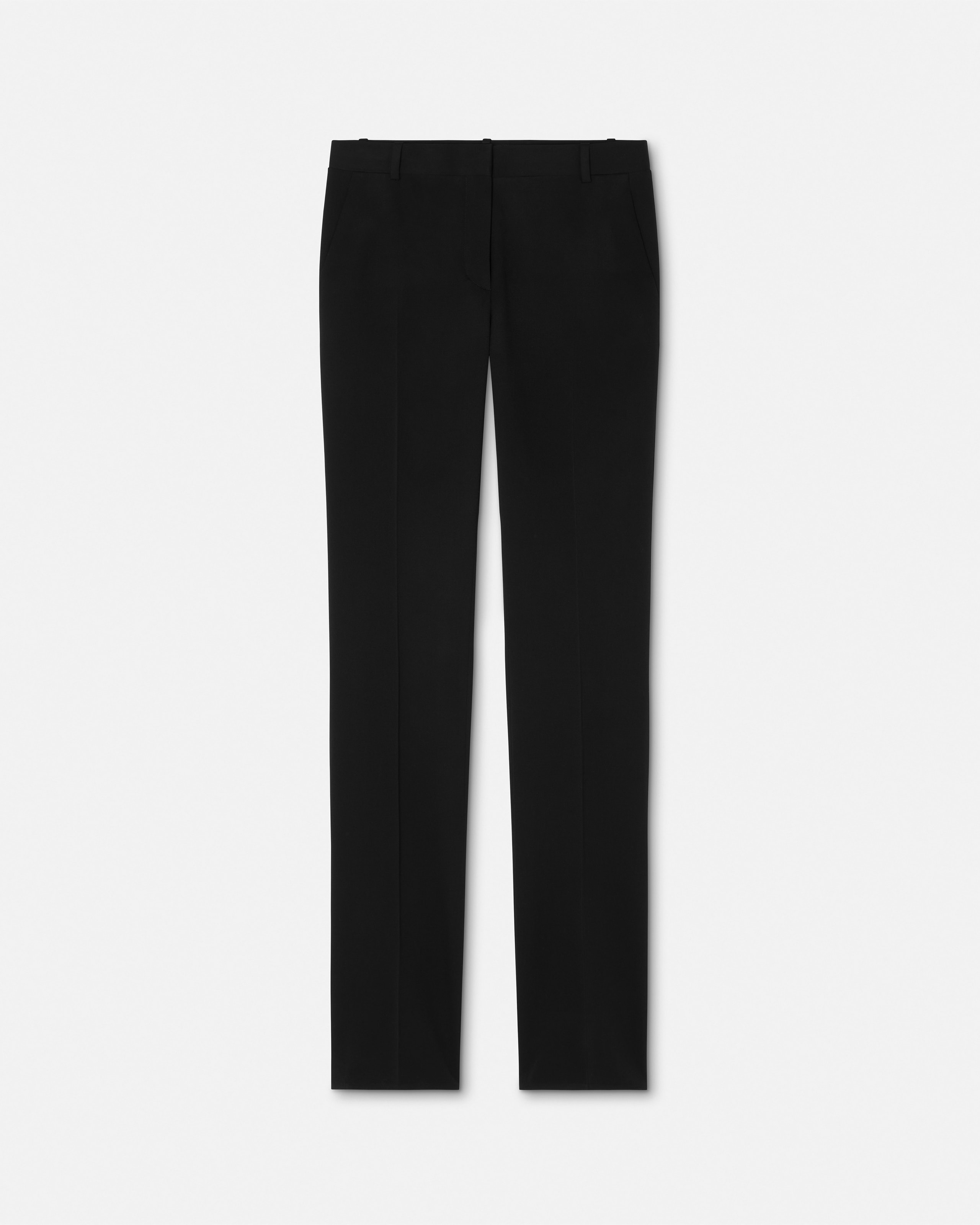 Wool Gabardine Slim-Fit Pants