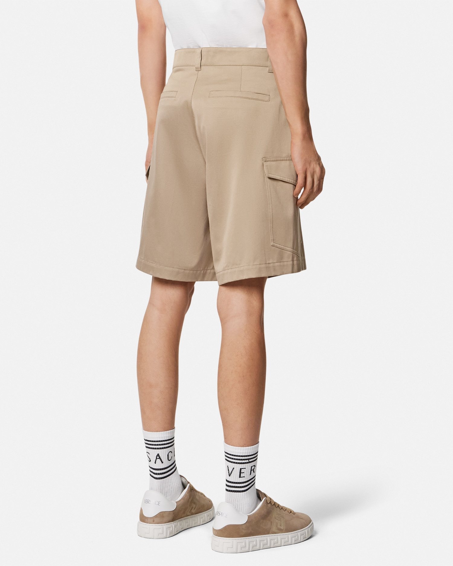 Gabardine Cargo Shorts
