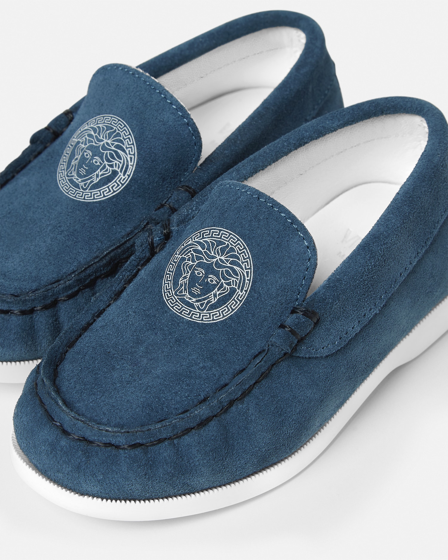 Medusa Suede Kids Loafers