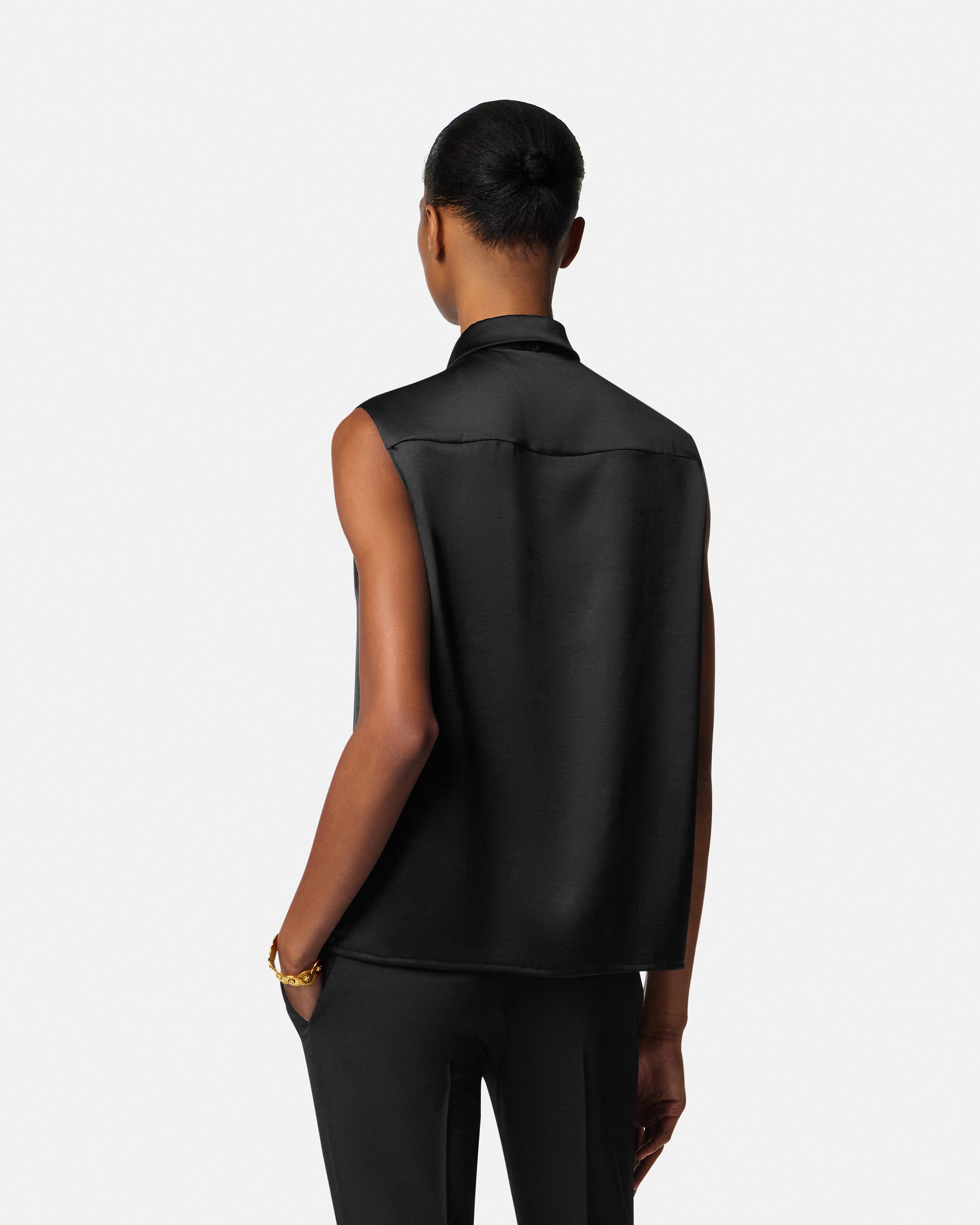 Satin Lavallière Shirt