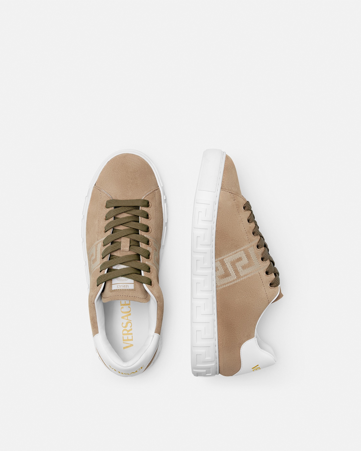 Suede Greca Sneakers