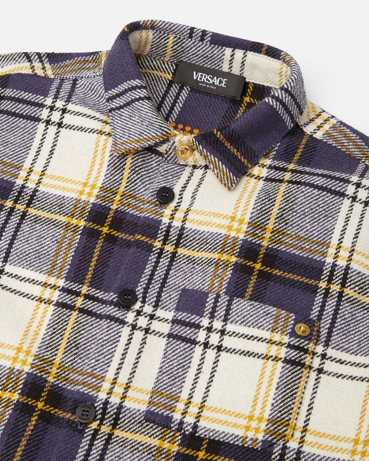 Versace Milano Tartan Kids Overshirt