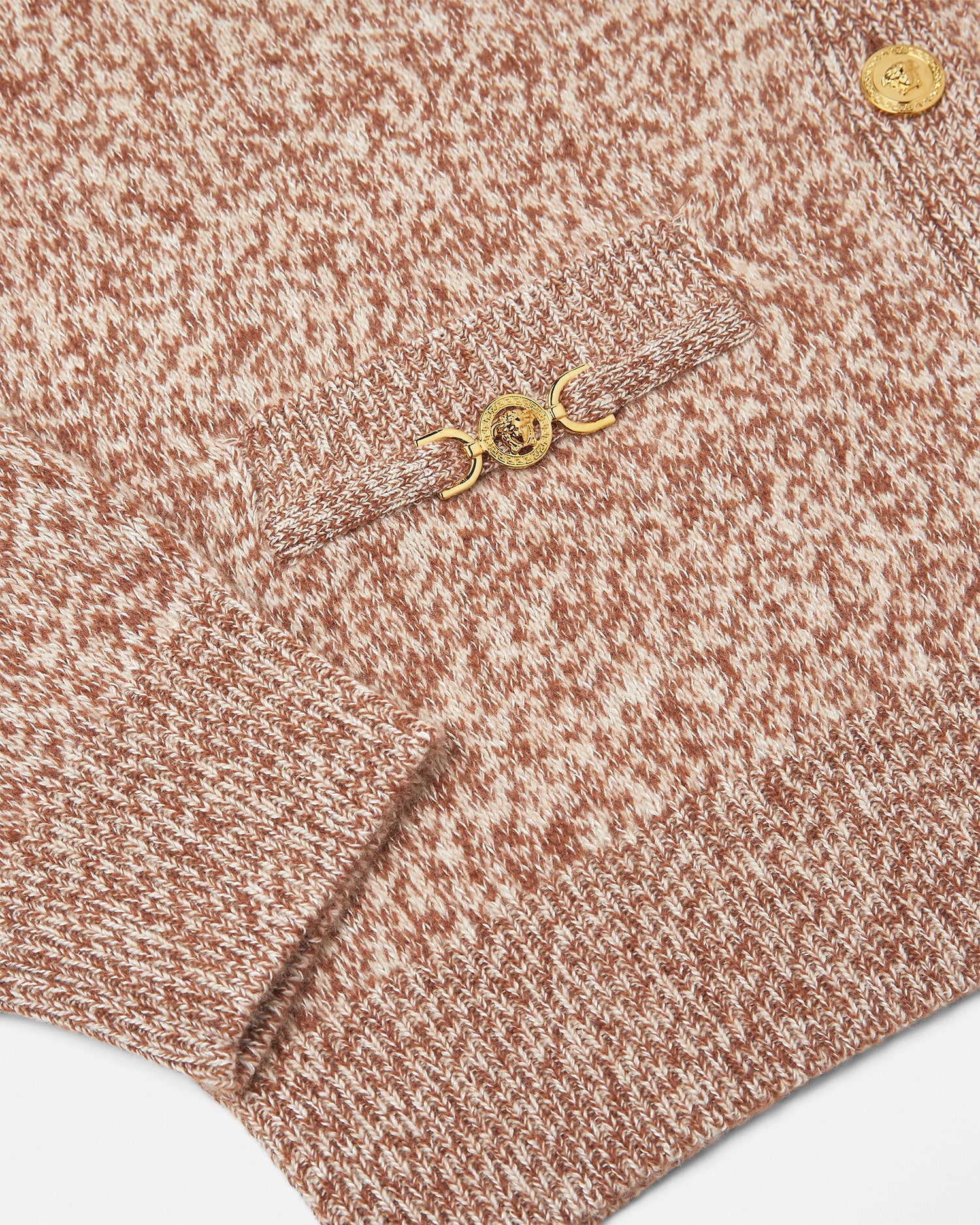 Mouliné Cashmere-Blend Knit Boxy Cardigan