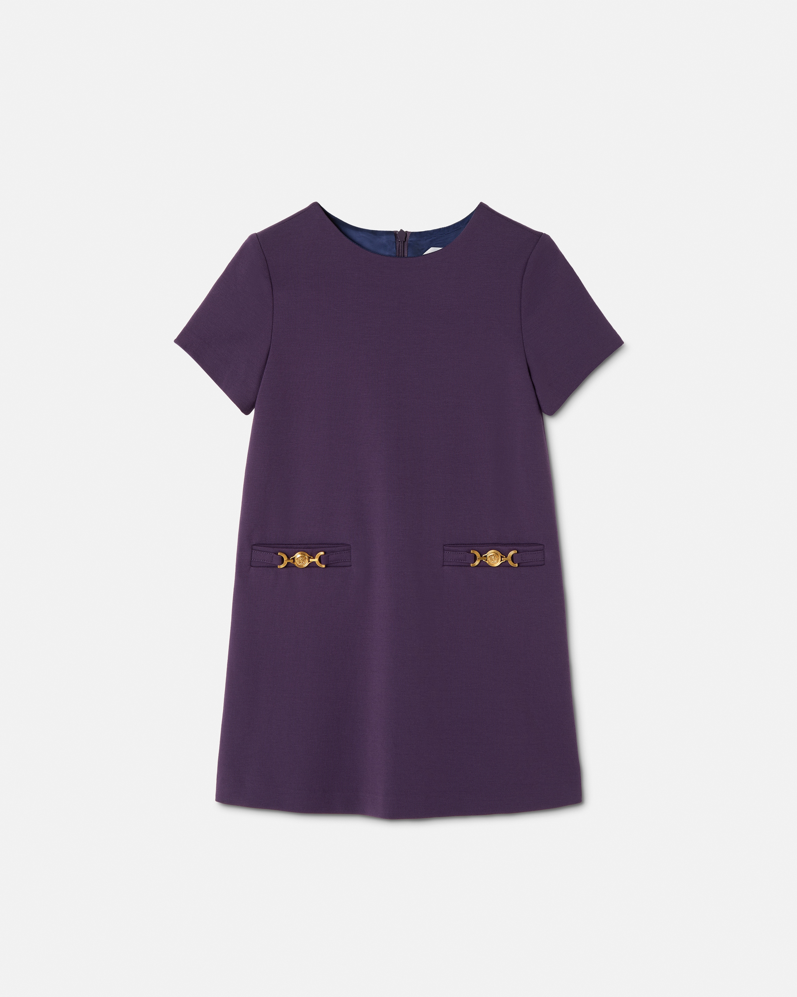 Versace Robe Au Point Milano Kids In Violet
