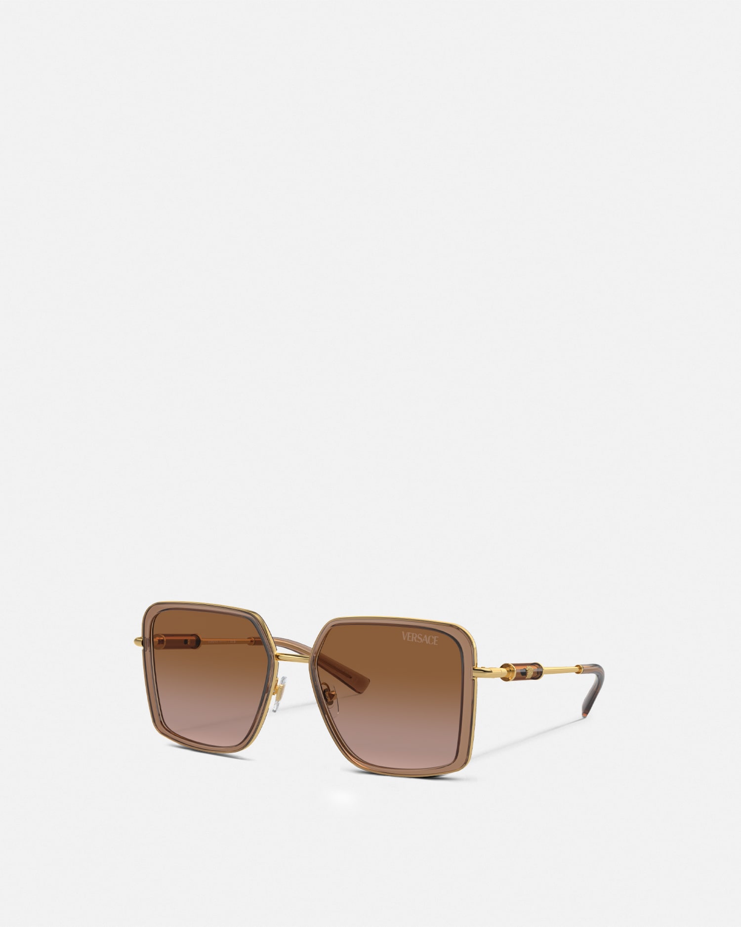 Versace Ve2261 100213 Occhiali Da Sole Marroni Per Donna In Brown+gold