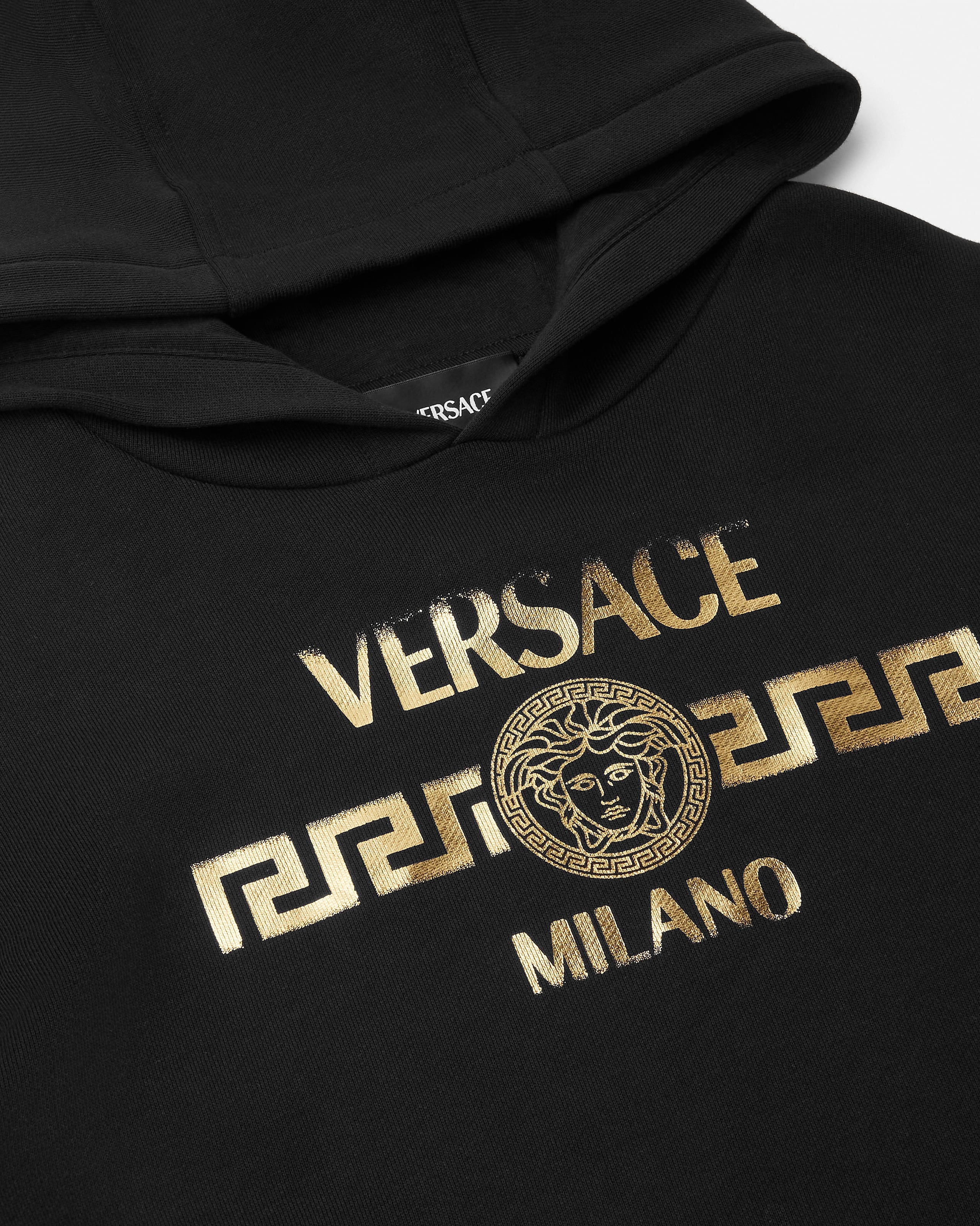 Kids Printed Cotton-Jersey Hoodie