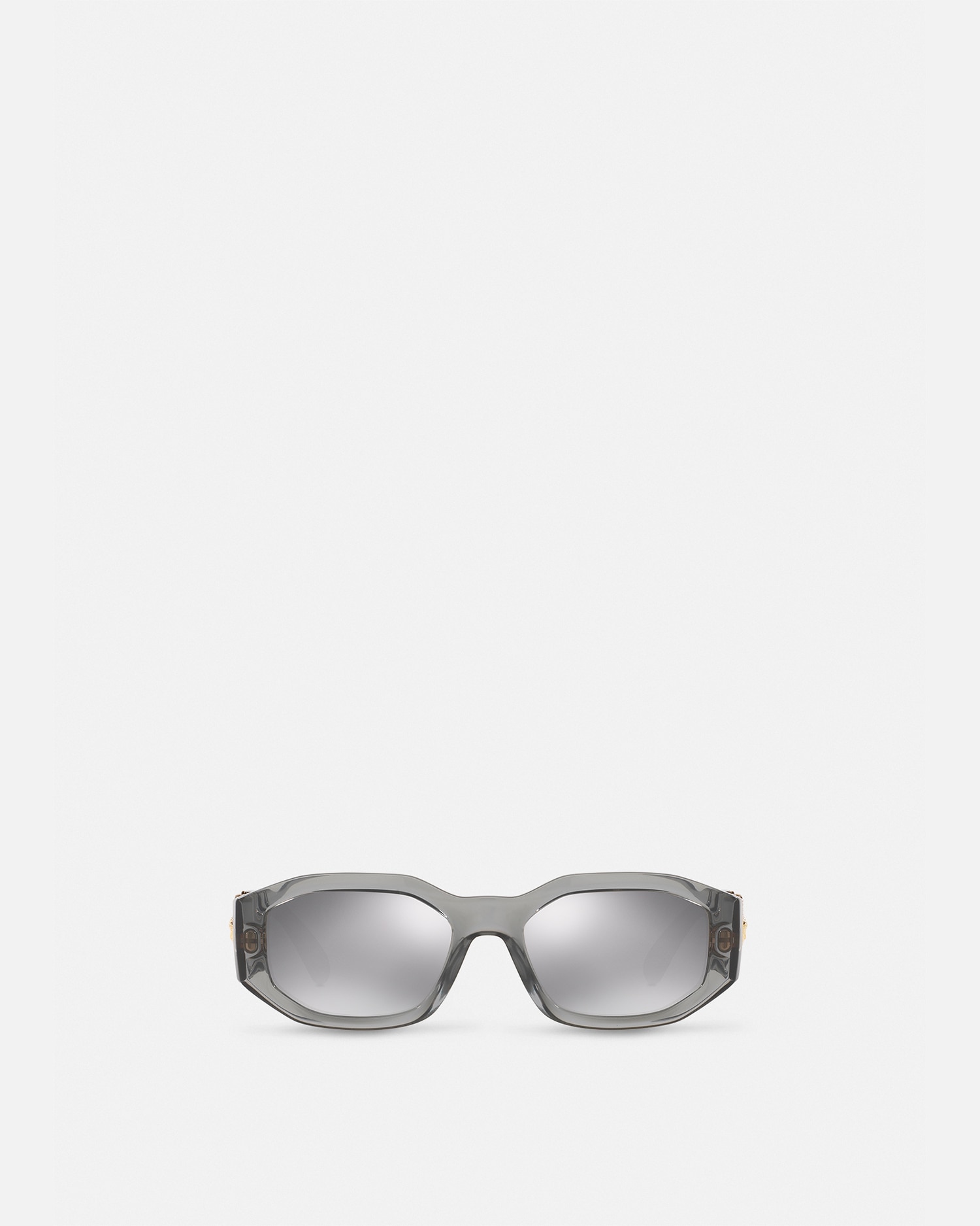 Shop Versace Medusa Biggie Sunglasses In Gray