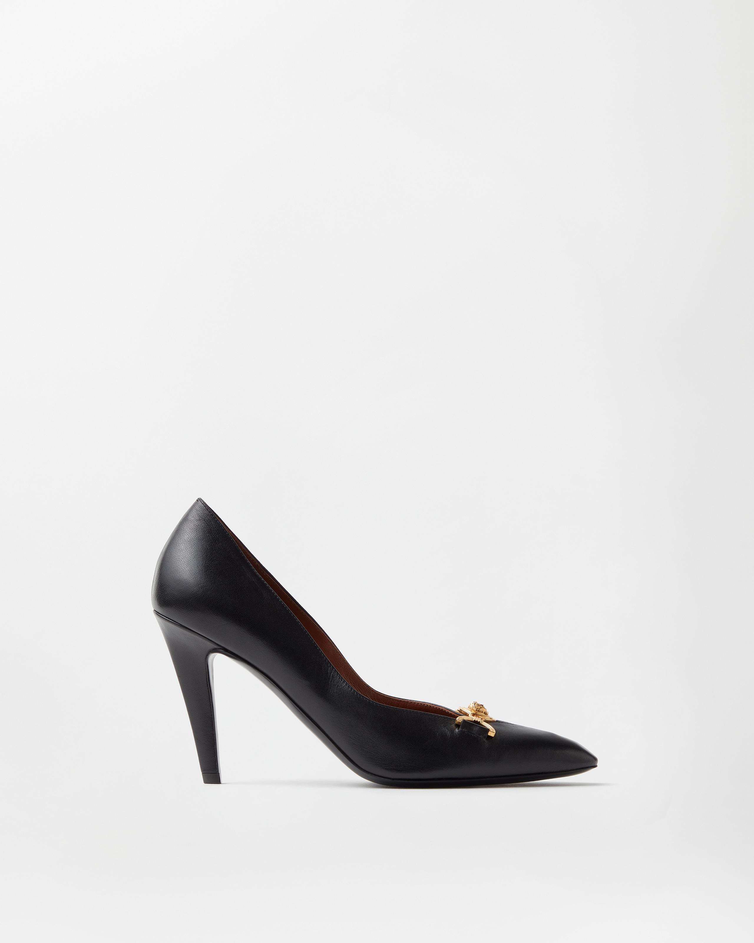 Versace Clelia Nappa Pumps 90 Mm In Black