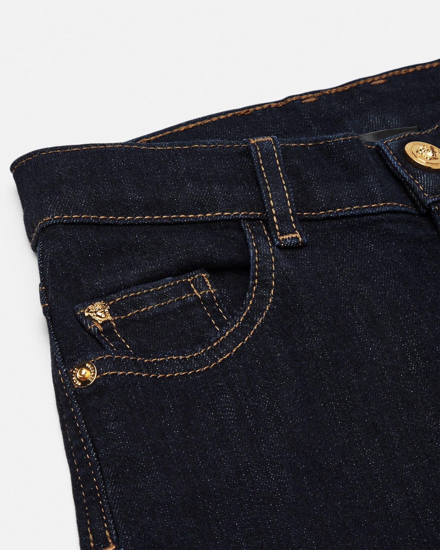 Embroidered Medusa Kids Skinny Jeans