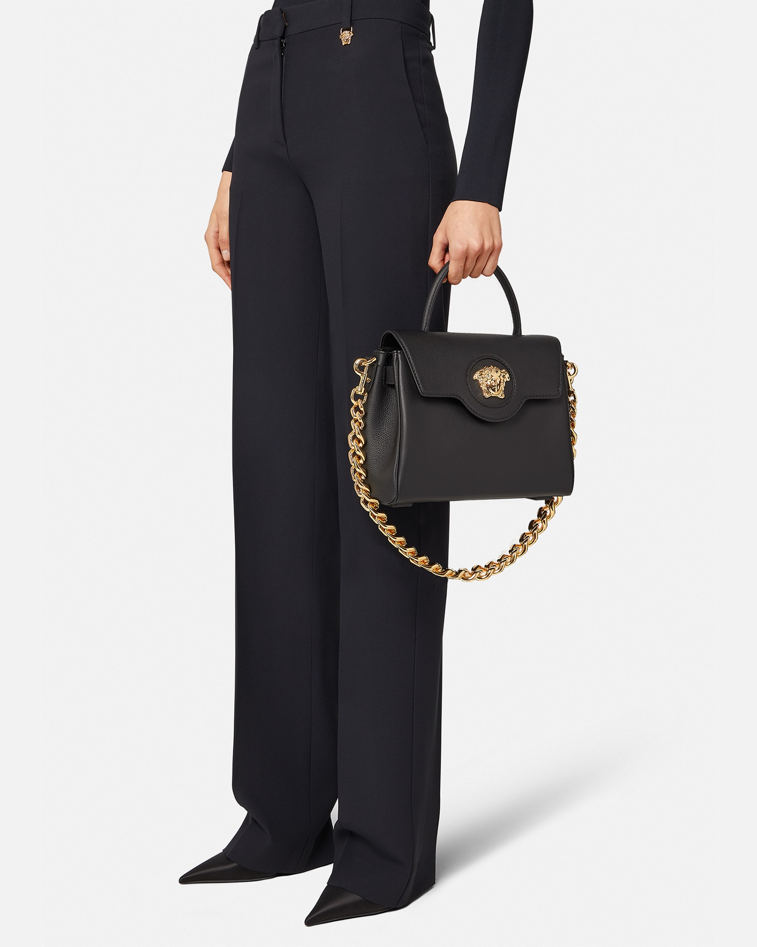 La Medusa Leather Top-Handle