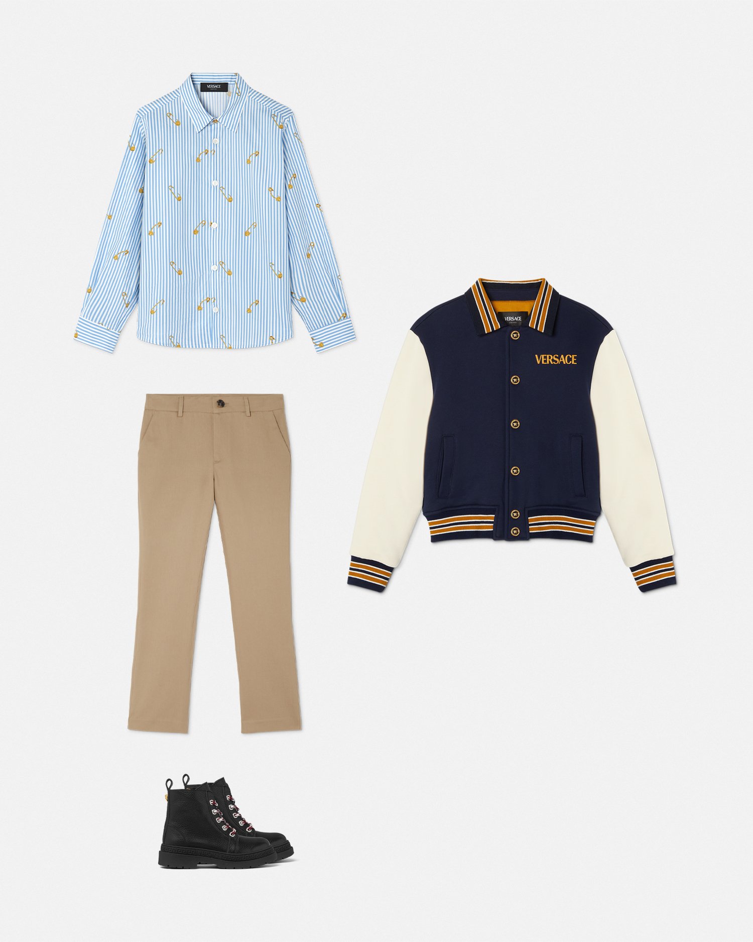 Pinstripe Pin Kids Shirt