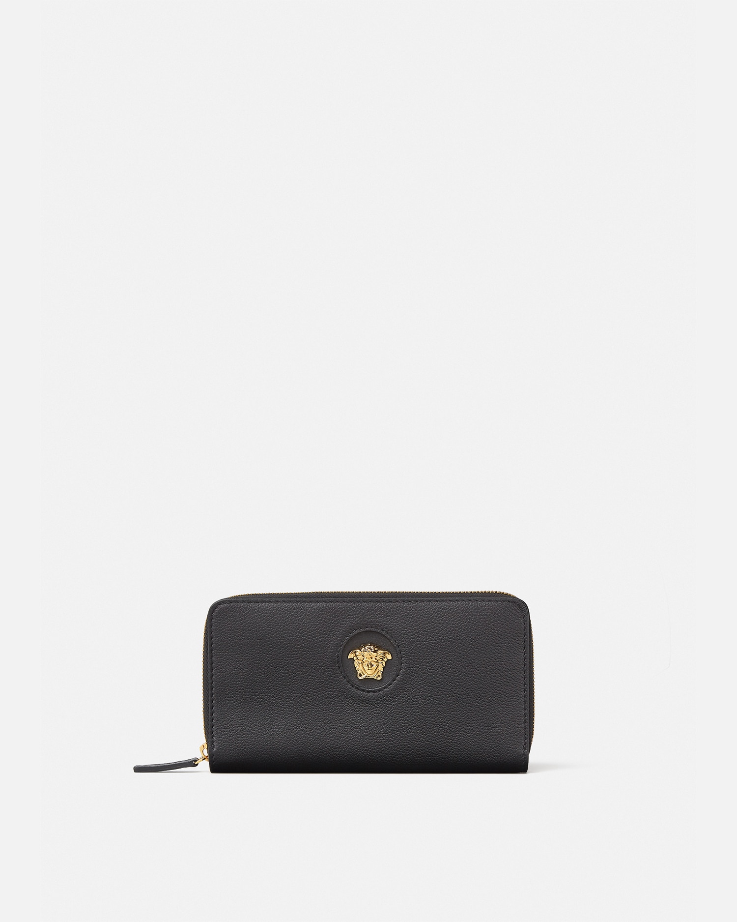 Versace La Medusa Long Wallet In Black