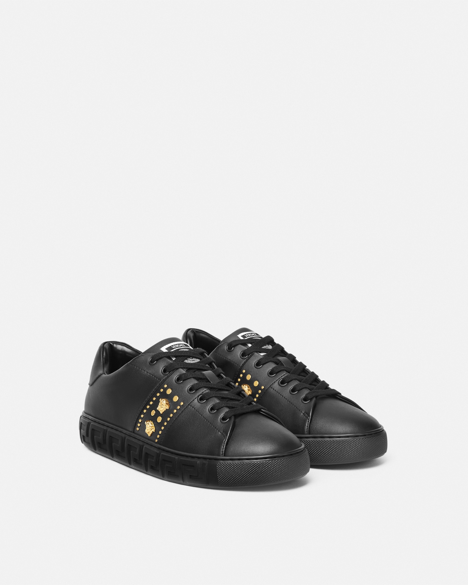 Greca Embellished Nylon Sneakers