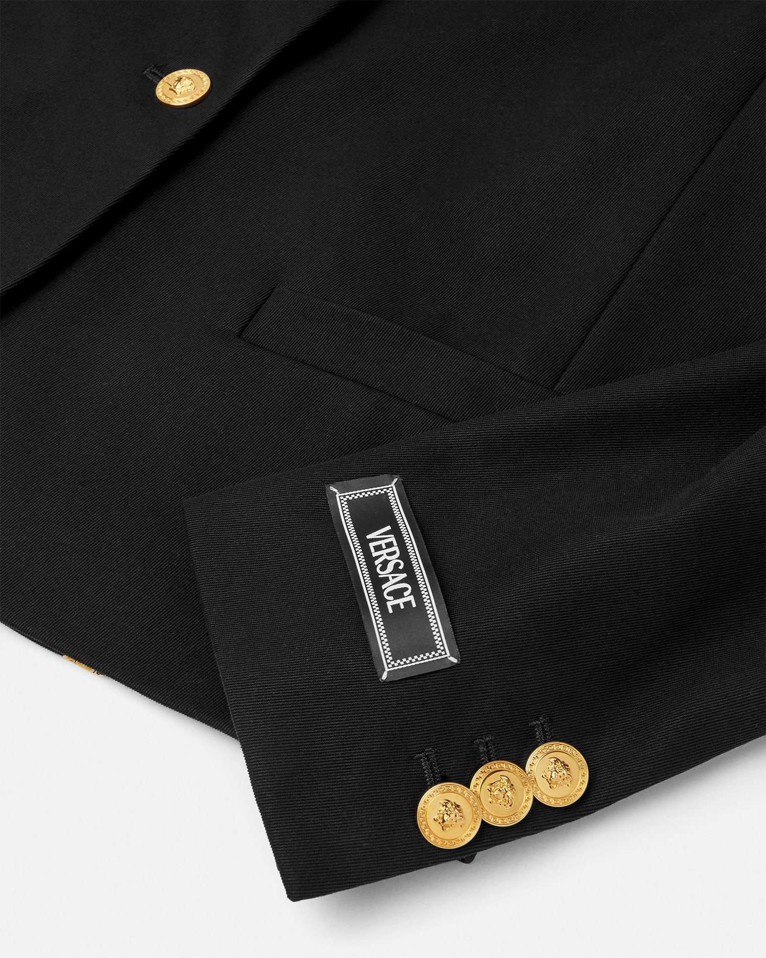 Gabardine Crop Boxy Blazer