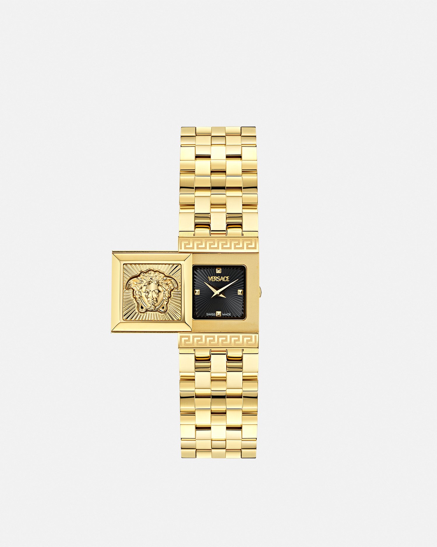 Versace Reveal Watch In Black+gold