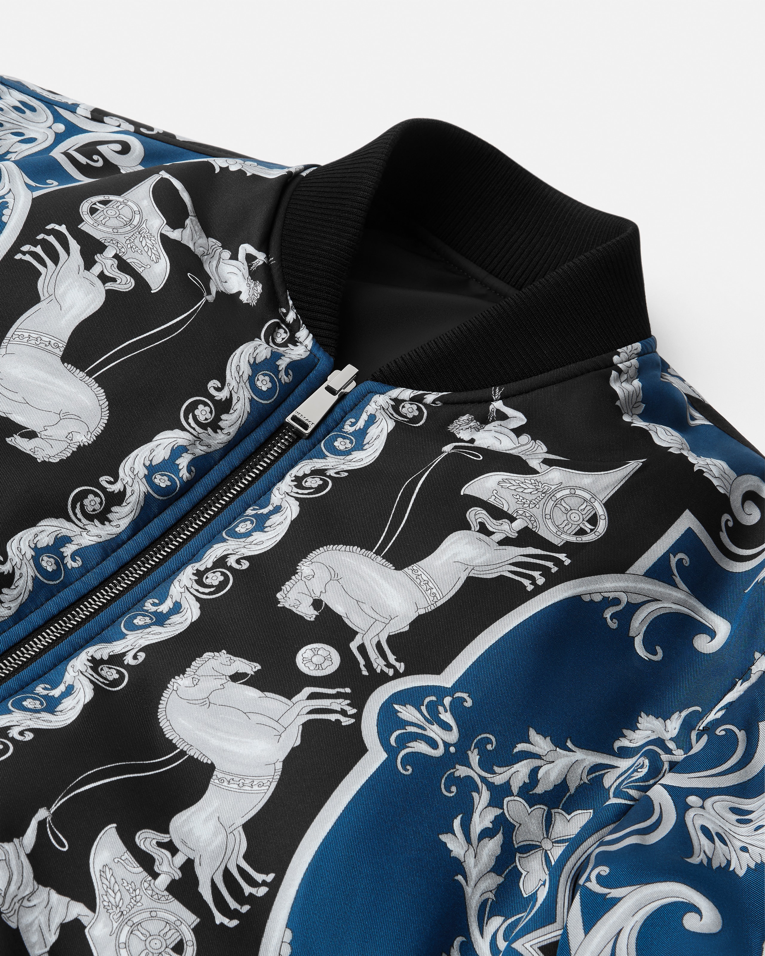 Printed Nylon Reversible Bomber