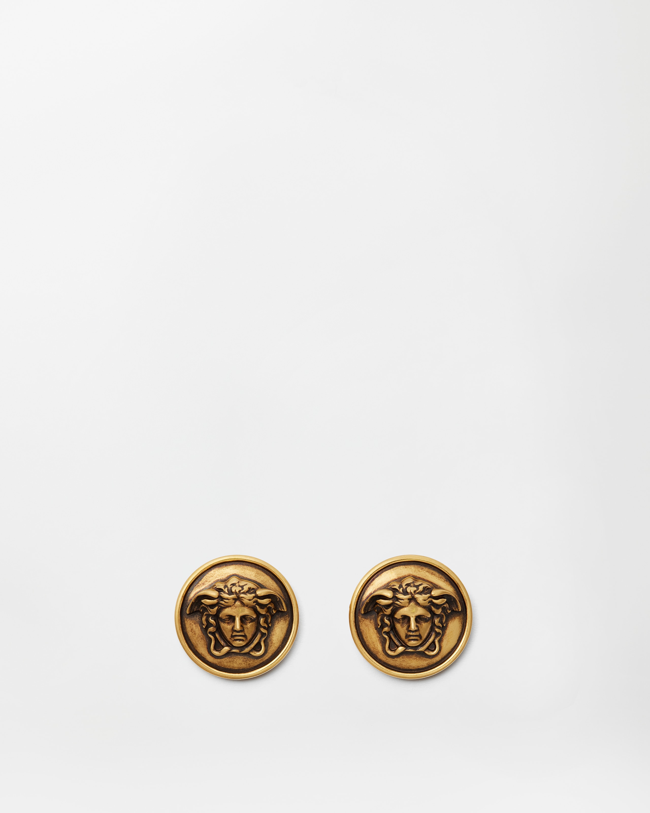 Versace Medusa Earrings In Gold