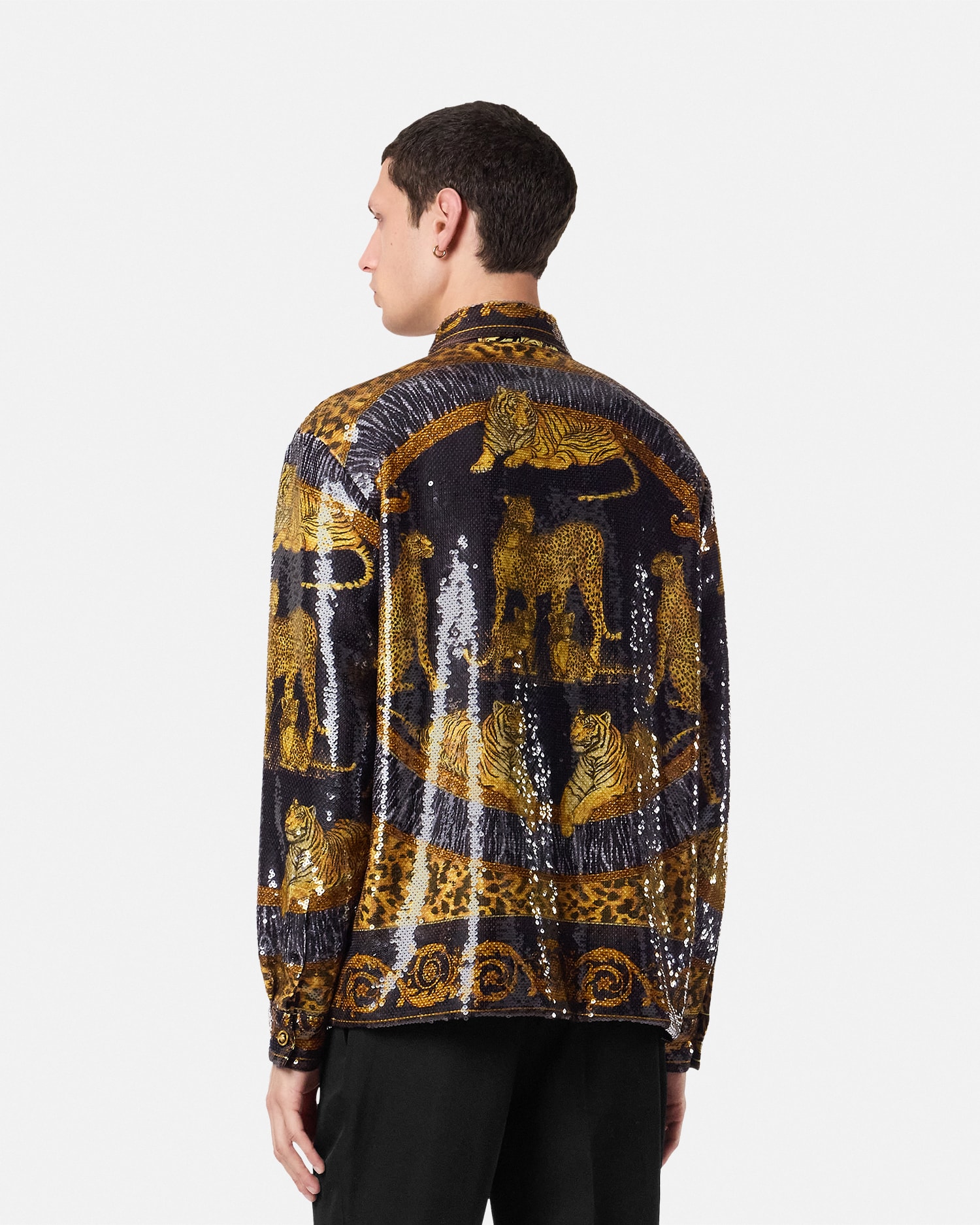 Embroidered Wild Cats Overshirt