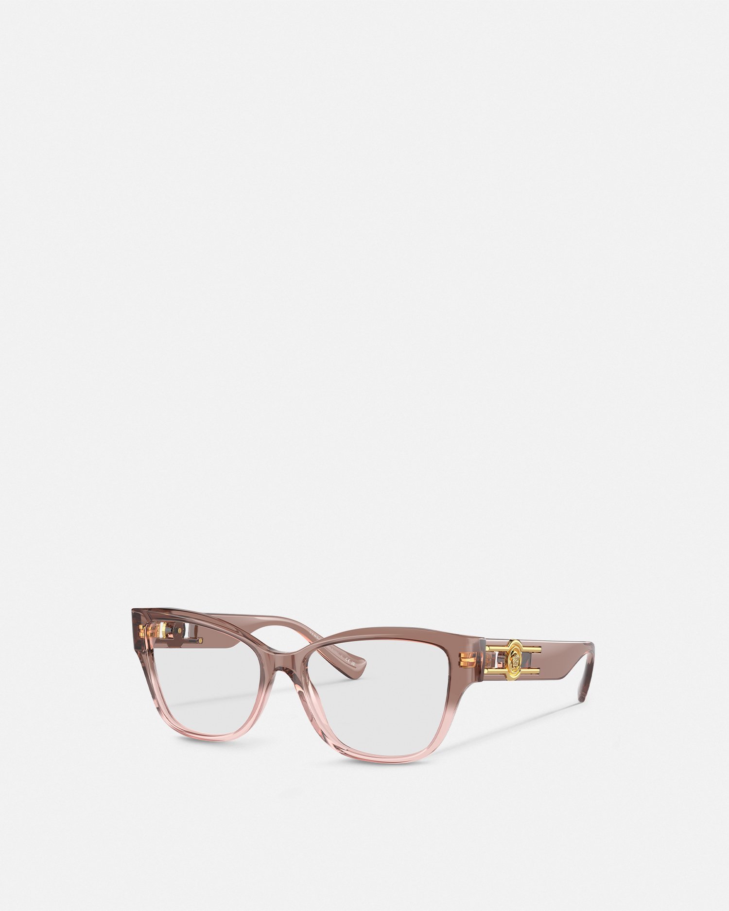 Versace Medusa Deco Cat-eye Glasses In Neutral