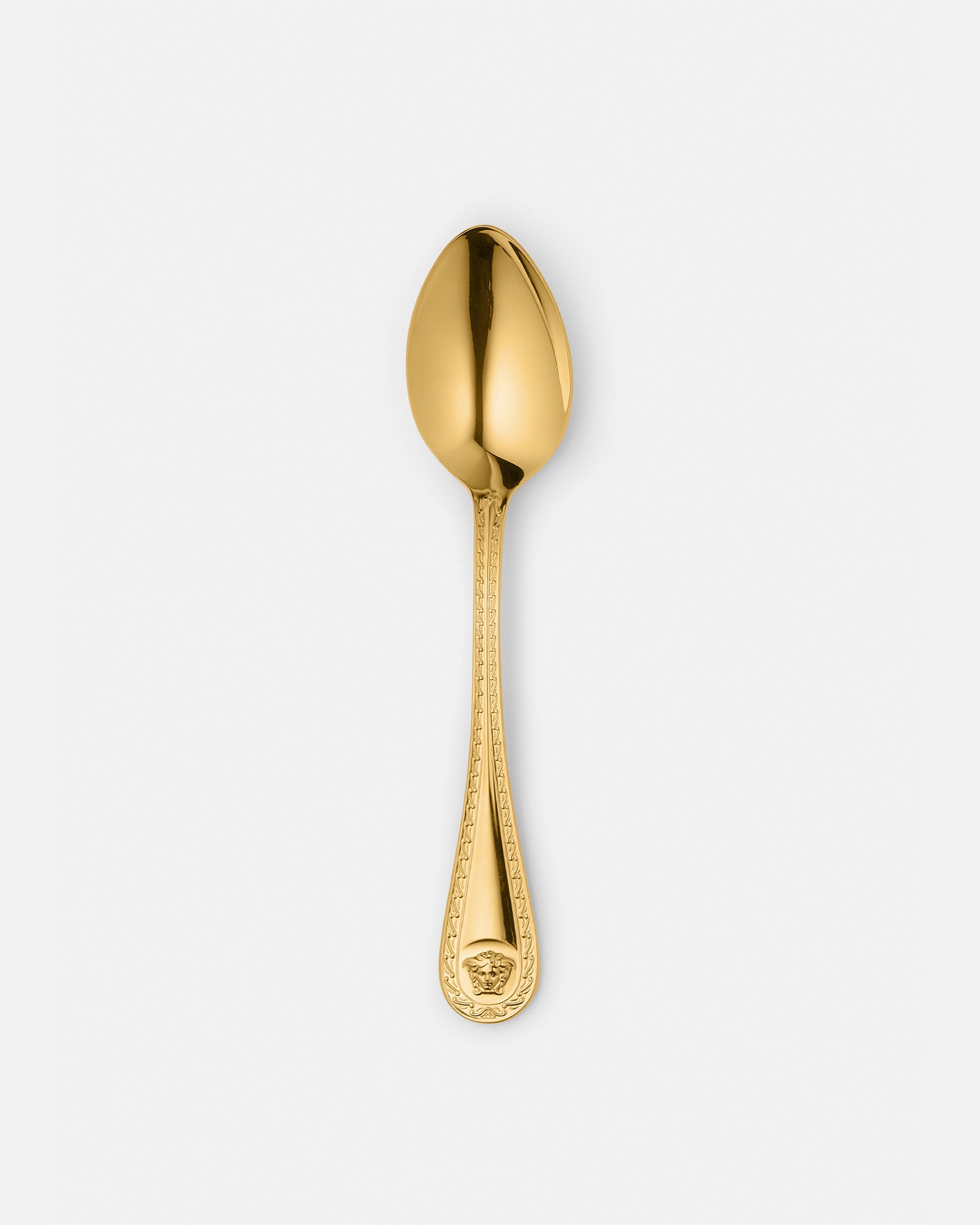 Versace Porcellane E Cristalli Medusa Gilded Dessert Spoon In Gold