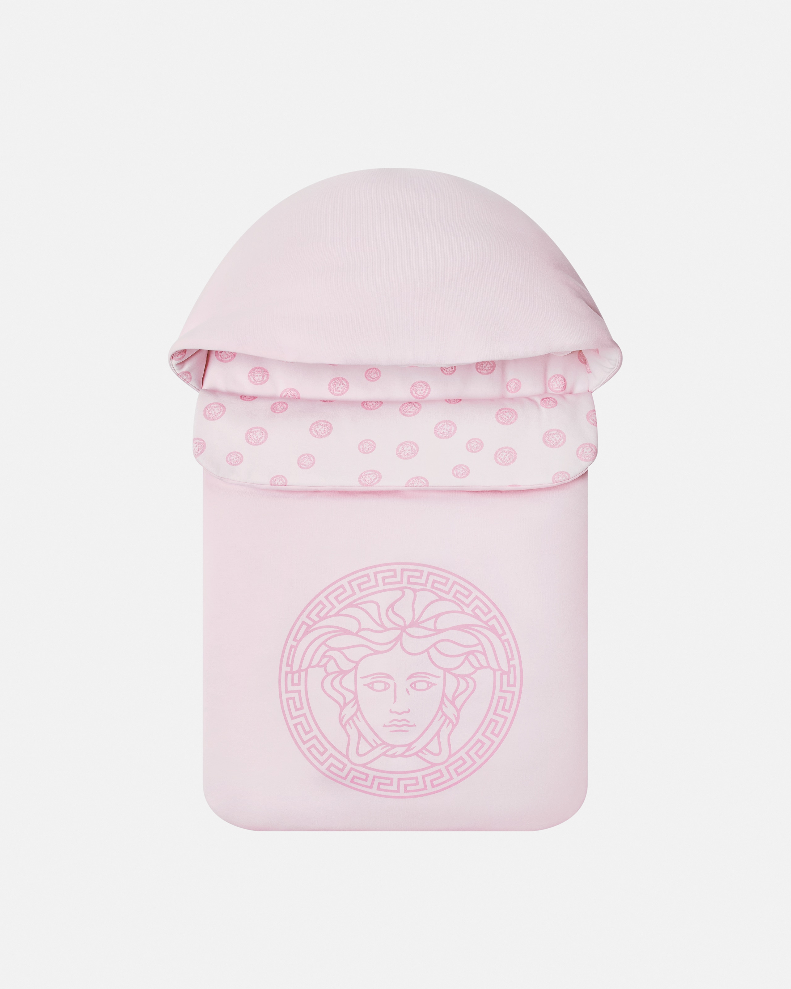 Versace Nid D'ange Rembourré En Jersey Imprimé Baby In Pink