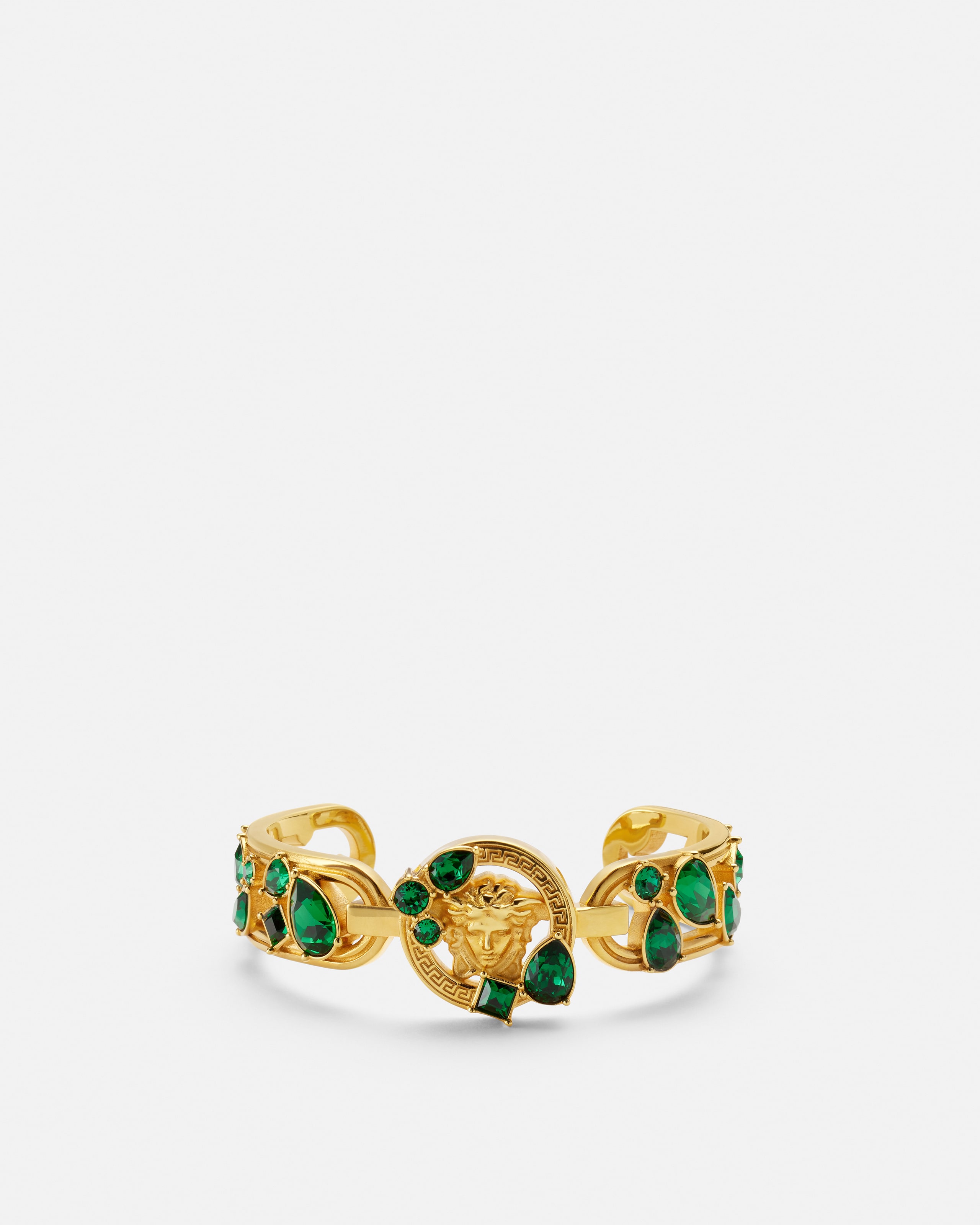 Versace Medusa '95 Crystal Cuff Bracelet In Gold