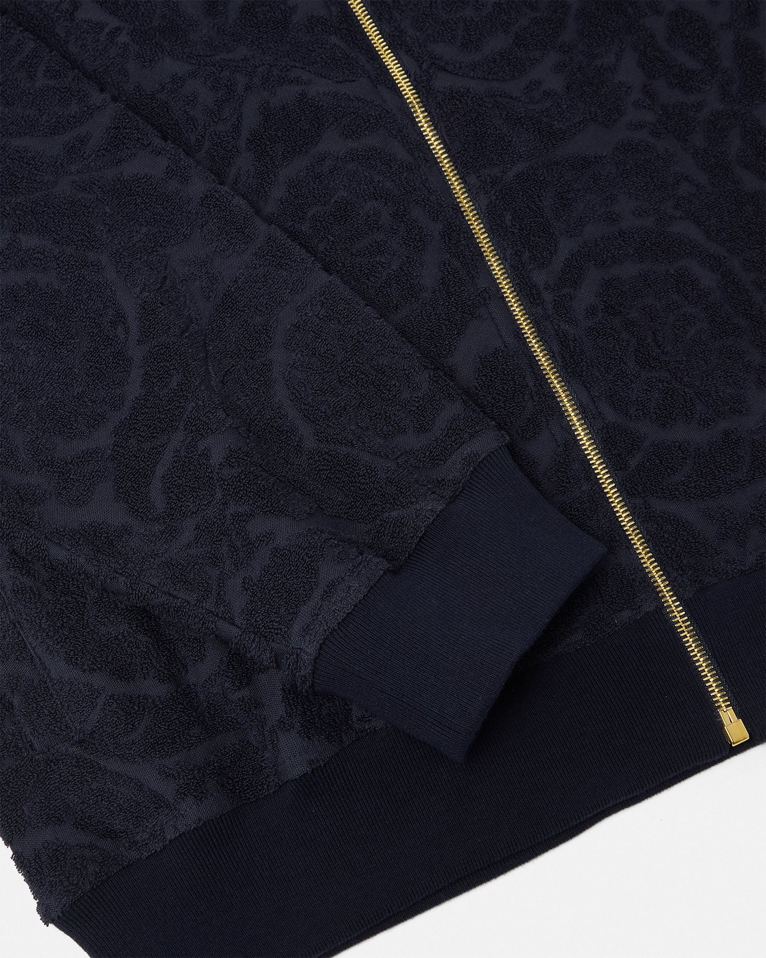 Barocco Jacquard Towel Zip Sweatshirt