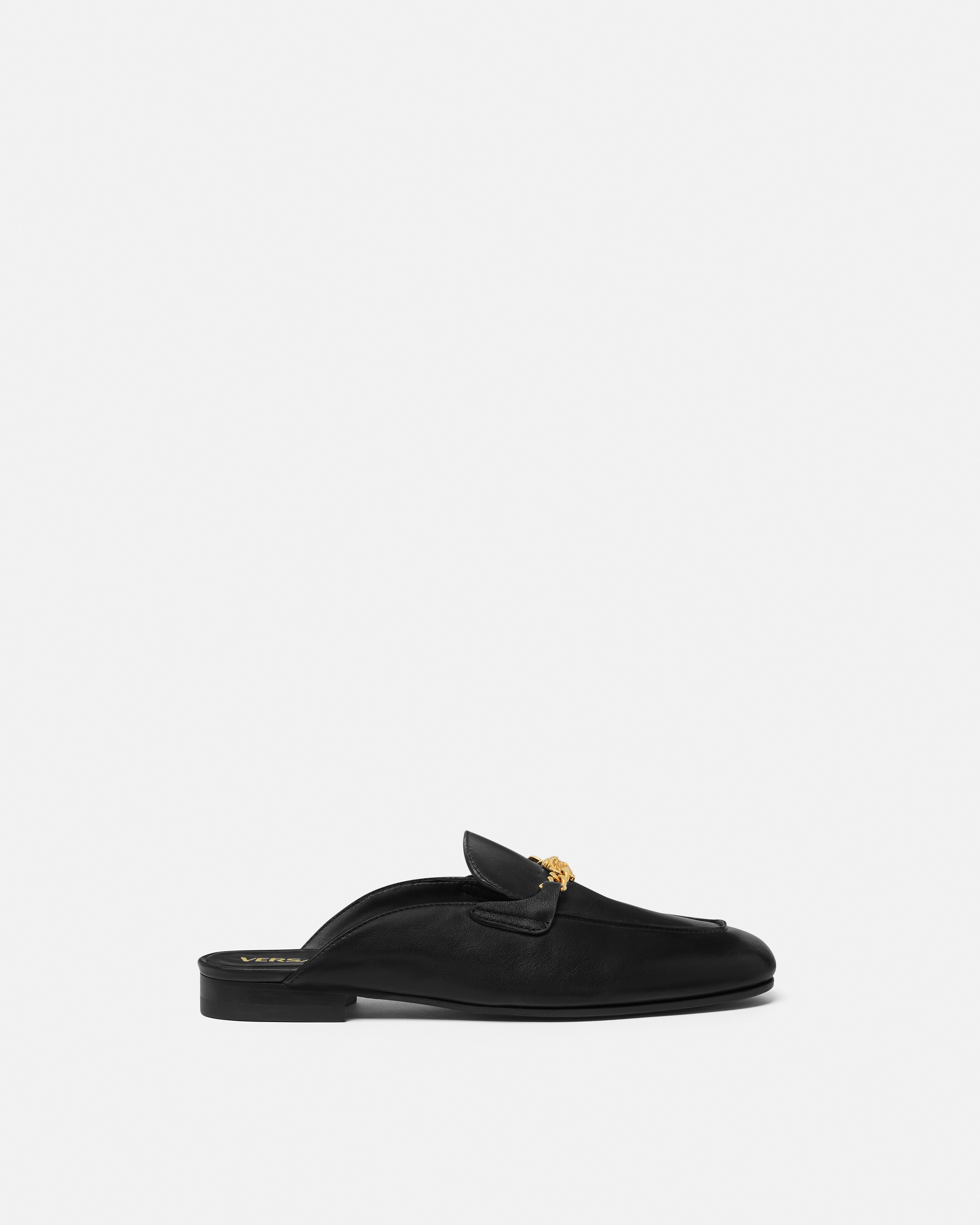 Medusa Leather Slippers