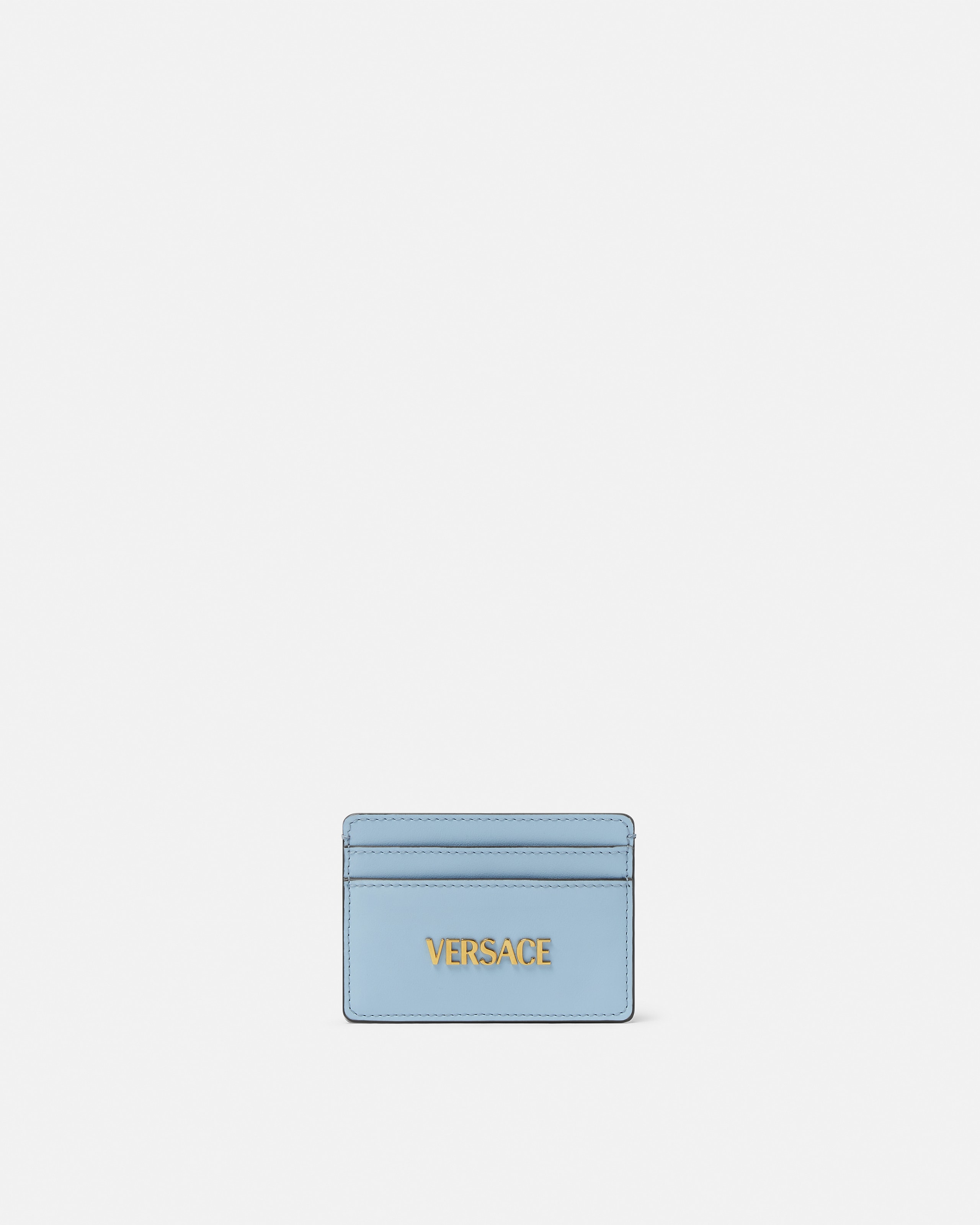 Versace Tag Card Holder In Blue