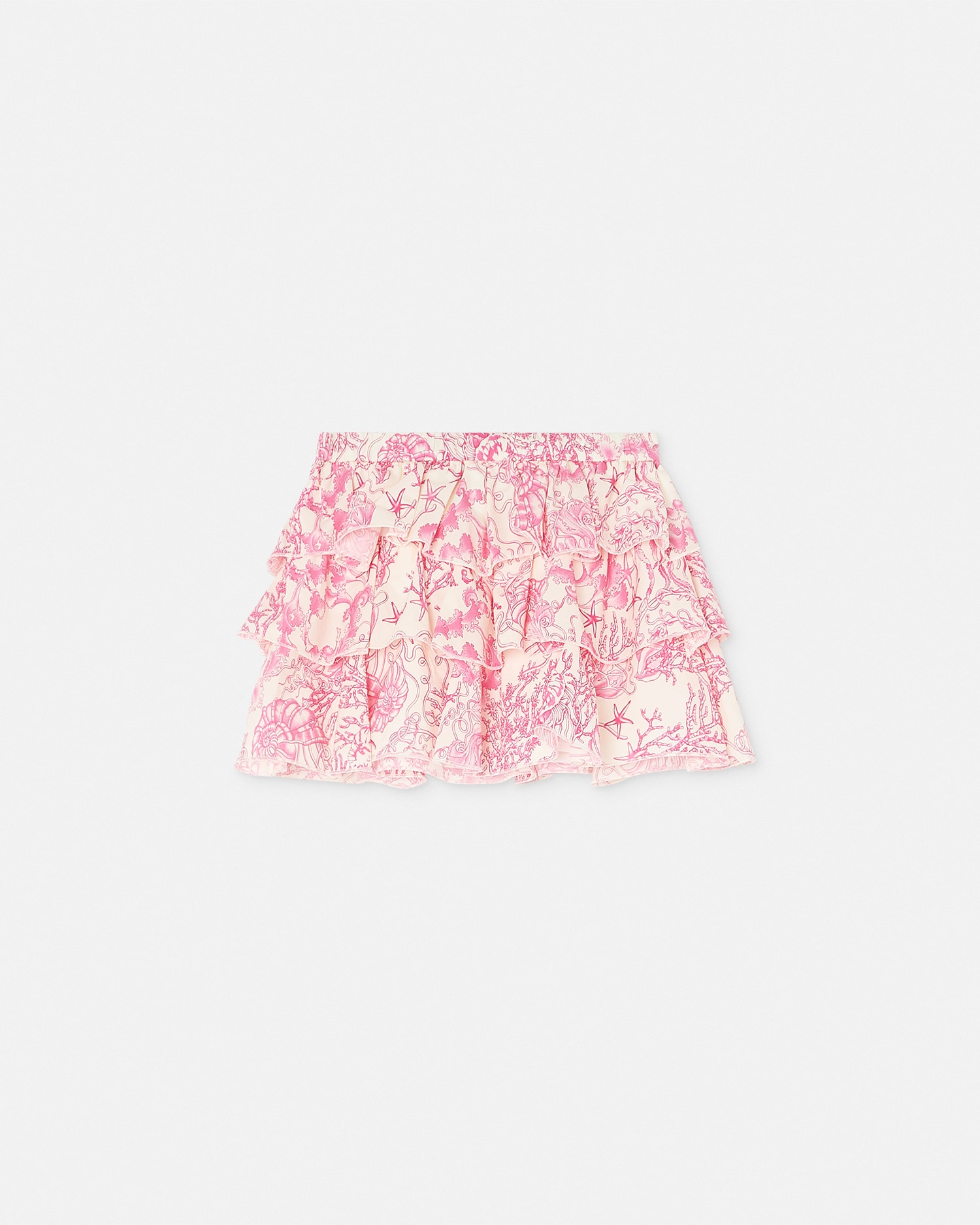 Underwater Barocco Ruffled Kids Skirt