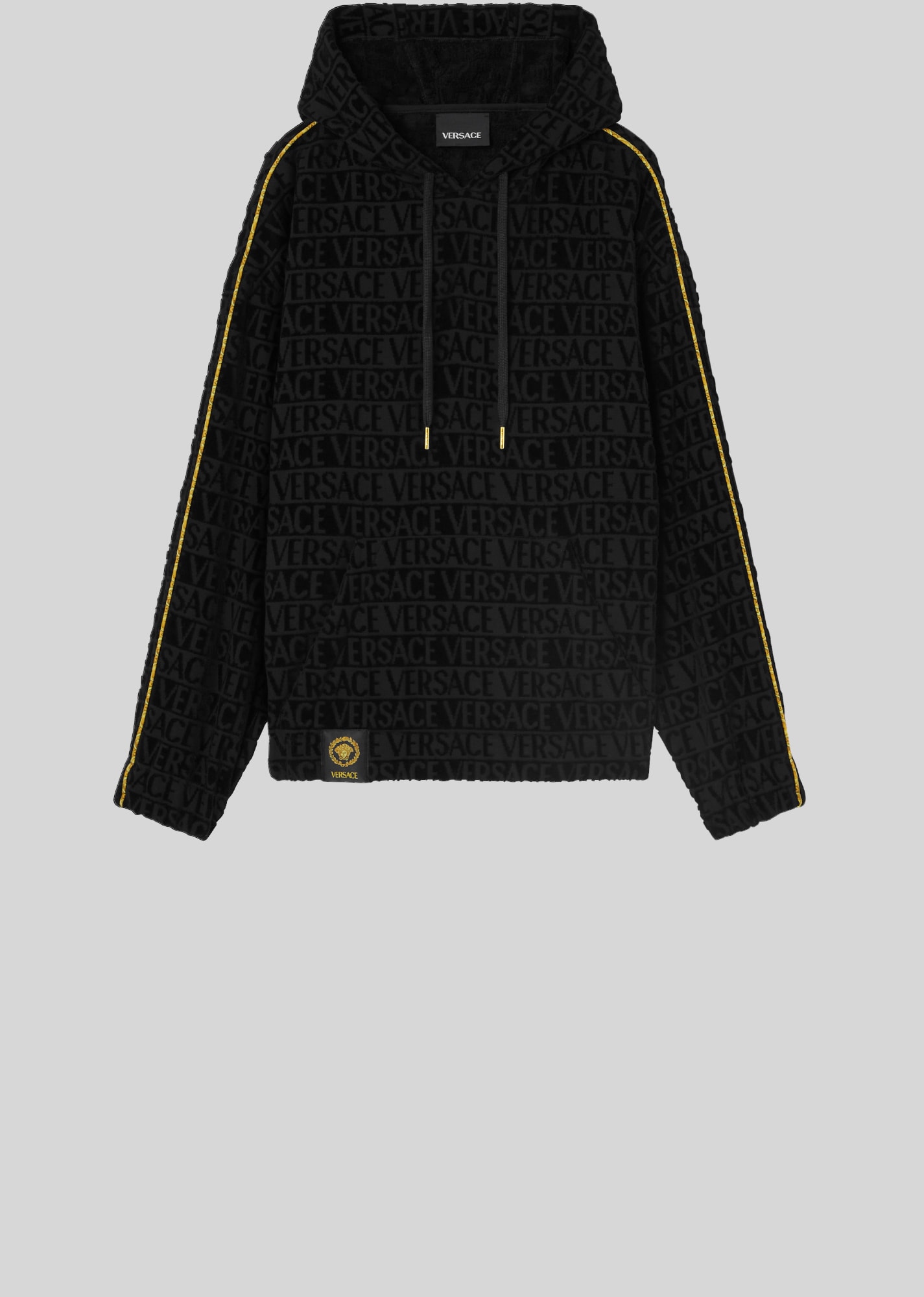 I ♡ Baroque Hoodie Black+Print 1