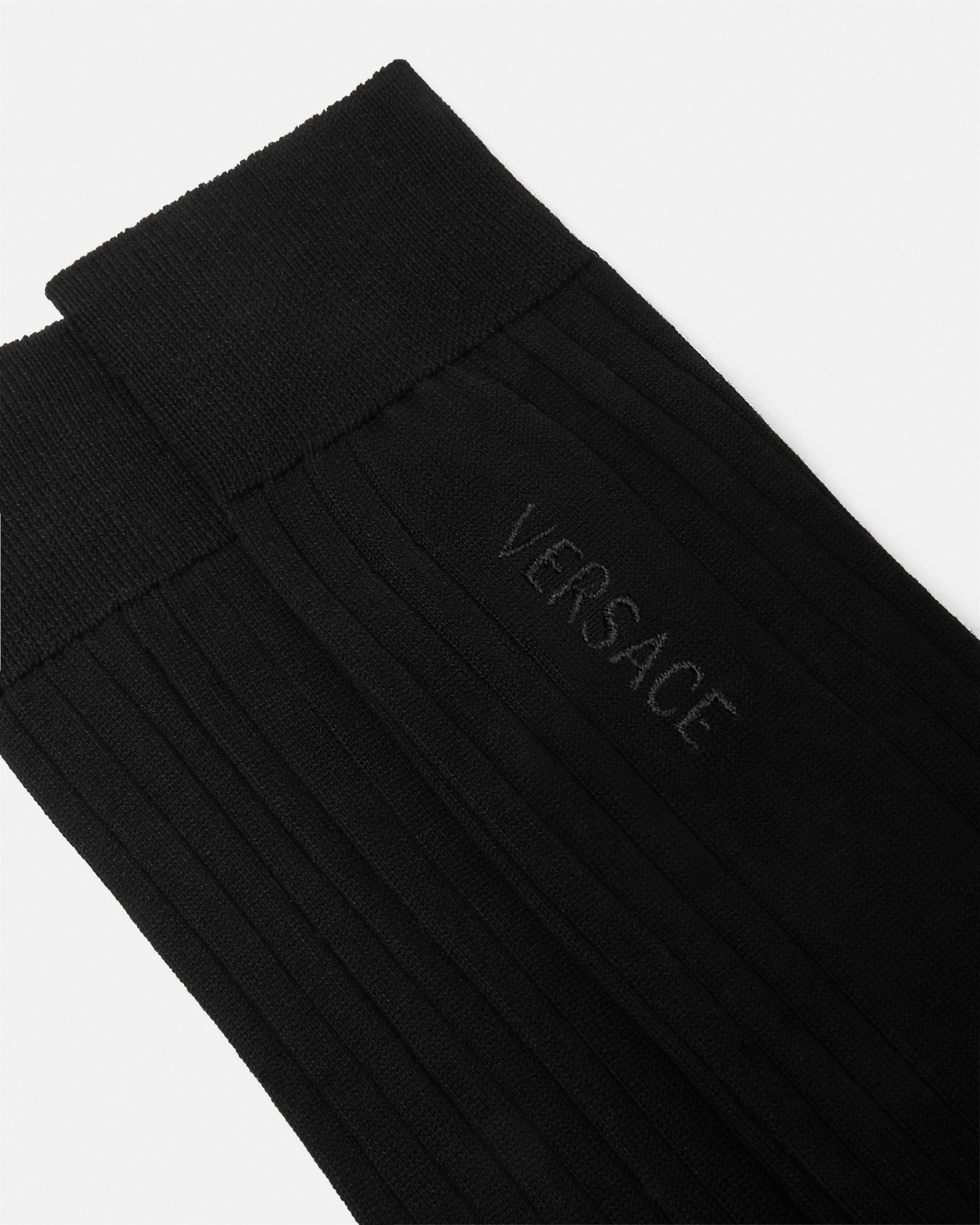 Versace Pack Of Two Boxer Shorts With Greek Motif In Black
