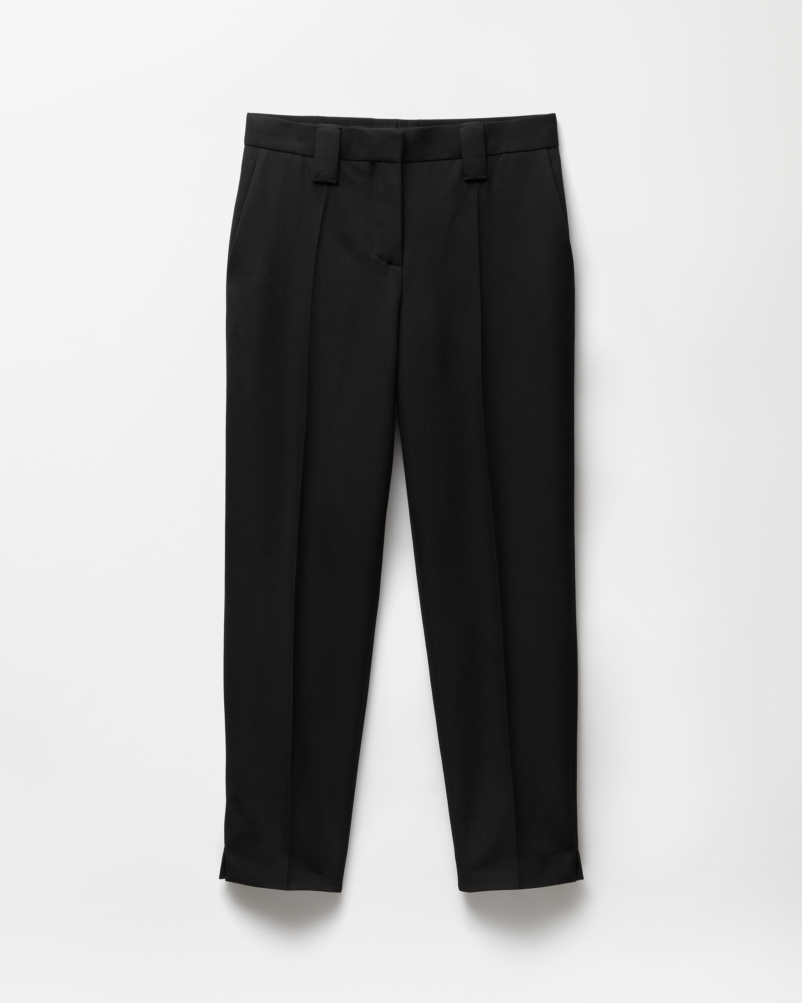 Versace Grain De Poudre Wool Pants In Black