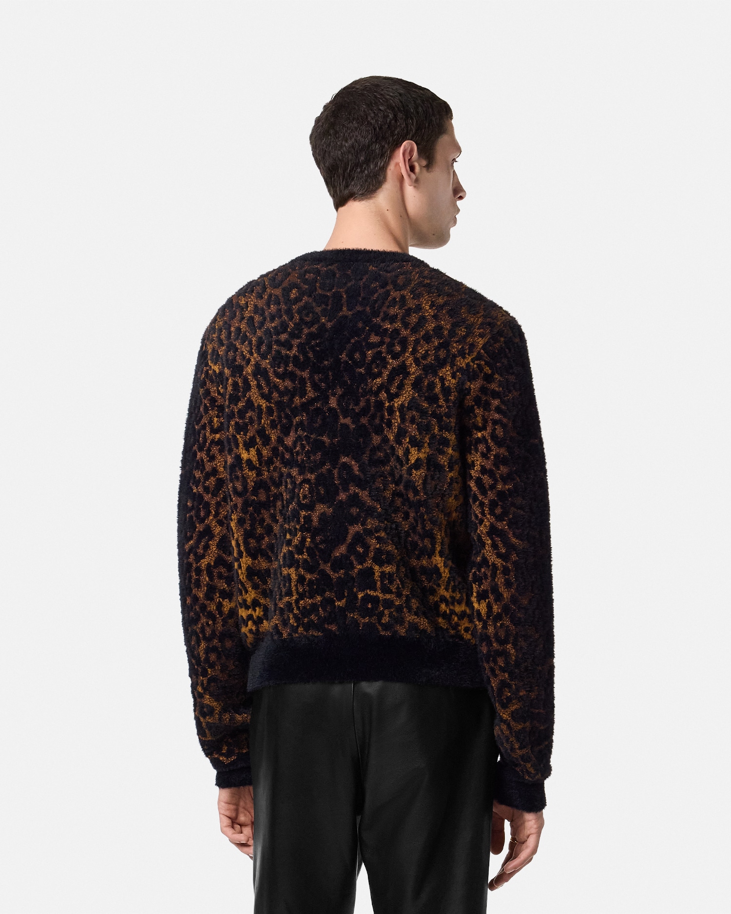 ね*こ様 【美品】ttt_msw 21aw panther knit cardi PCLP Mosaic P Knit Sweater
