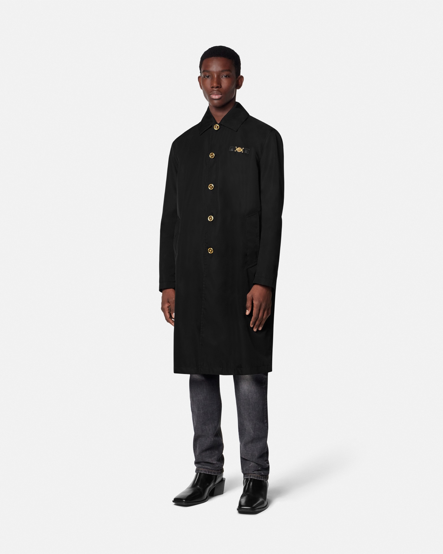 VERSACE ロングコート メンズ デザイナー コート | ヴェルサーチェ 日本