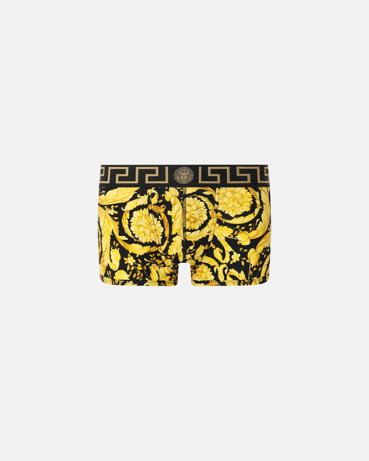 Printed Jacquard Cotton-Jersey Trunks