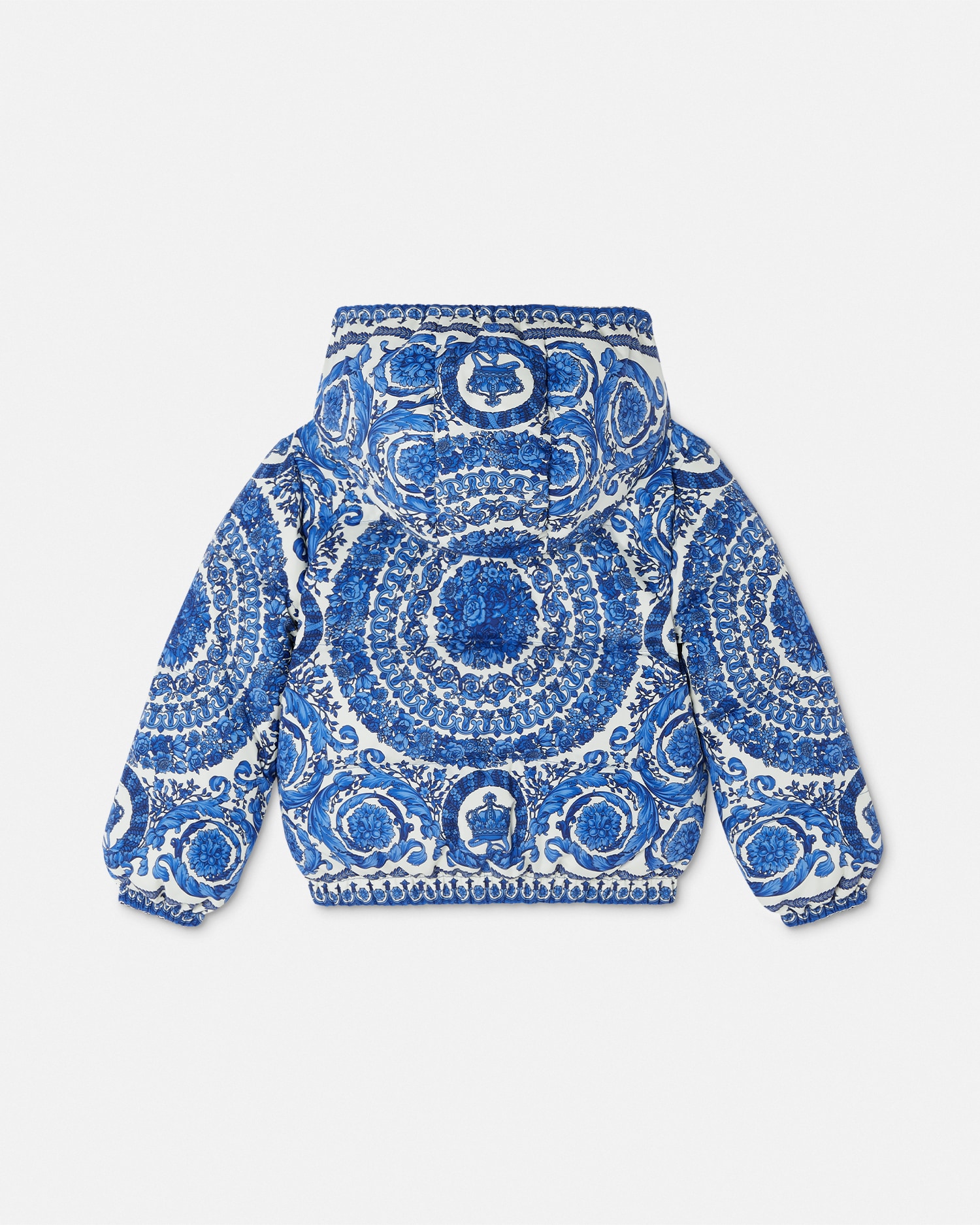 Barocco Foulard Reversible Kids Puffer Jacket