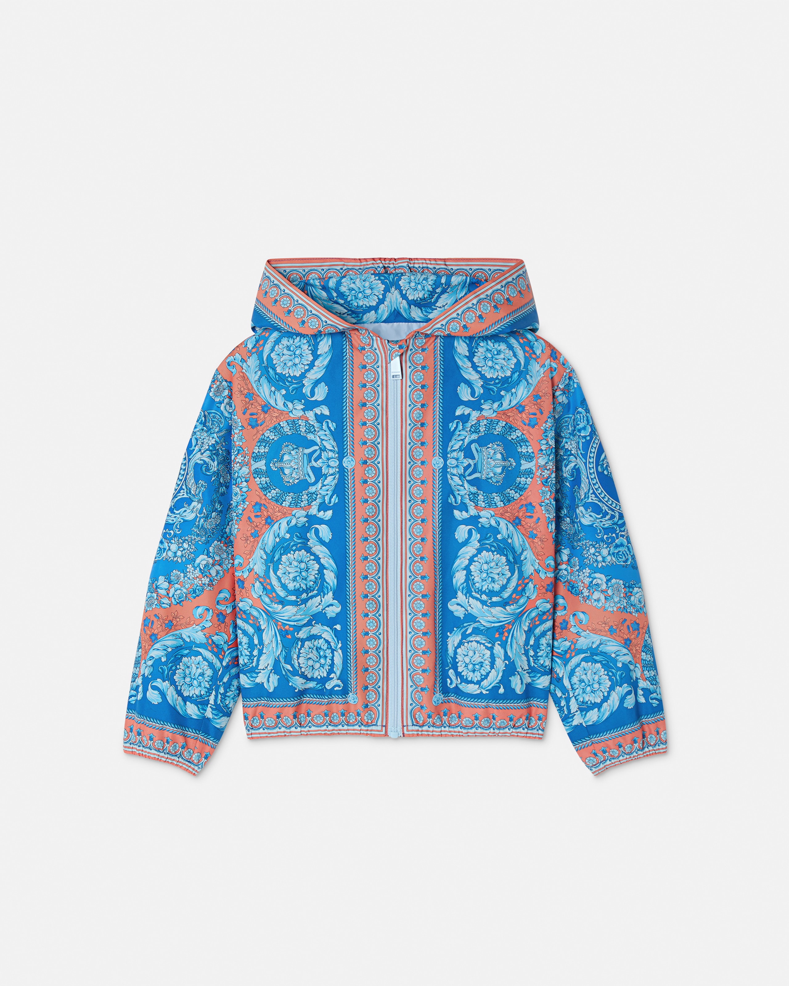Versace Coupe-vent Imprimé Kids In Blue