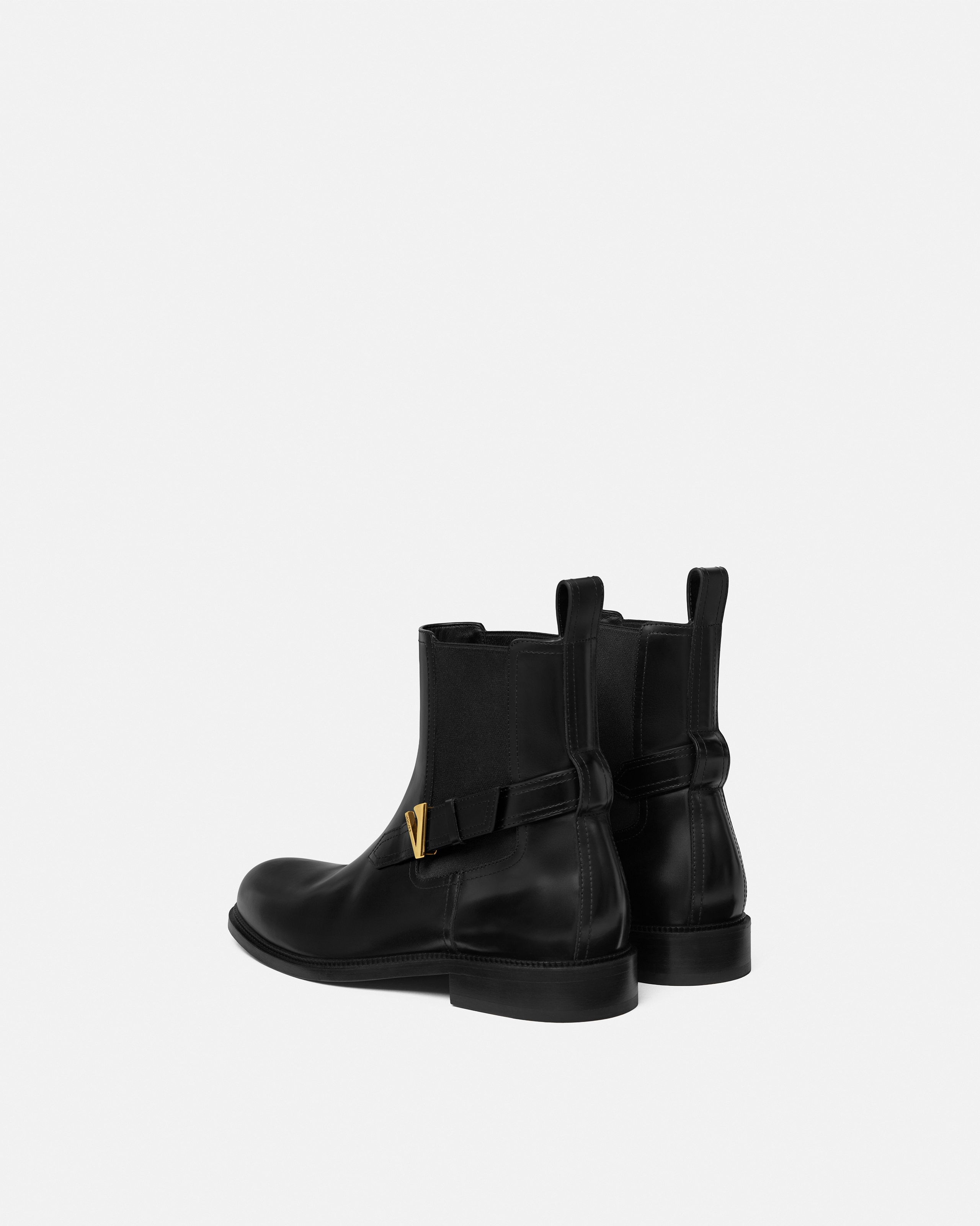 V Leather Chelsea Boots