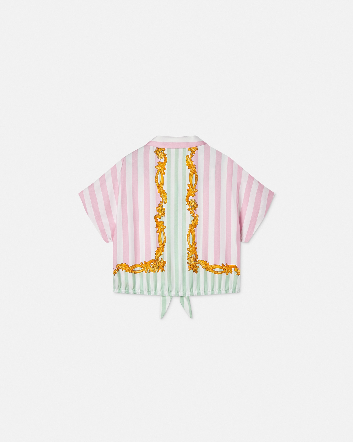 Barocco Pinstripe Silk Kids Shirt
