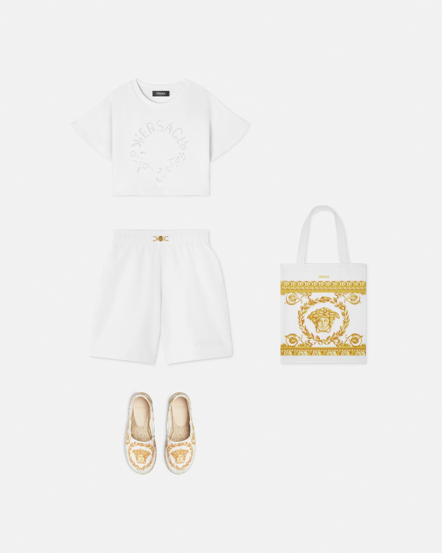 Embroidered Sangallo Kids Sweat Shorts